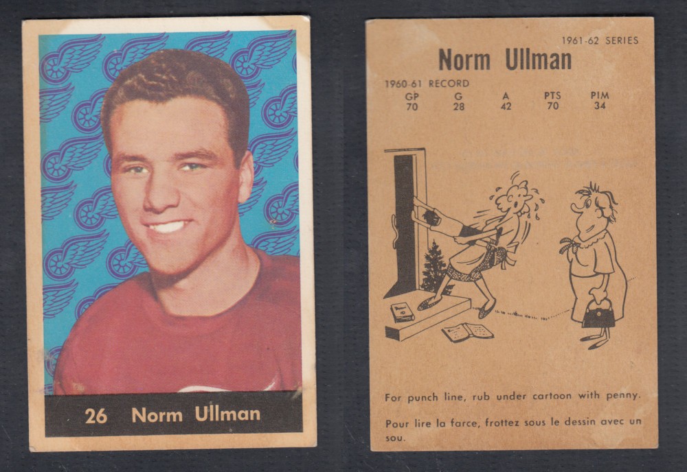 1961-62 PARKHURST HOCKEY CARD #26 N. ULLMAN photo 1961-62 PARKHURST HOCKEY CARD #26 N. ULLMAN photo