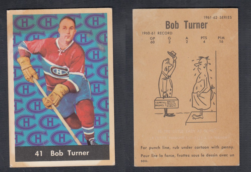1961-62 PARKHURST HOCKEY CARD #41 B. TURNER photo 1961-62 PARKHURST HOCKEY CARD #41 B. TURNER photo