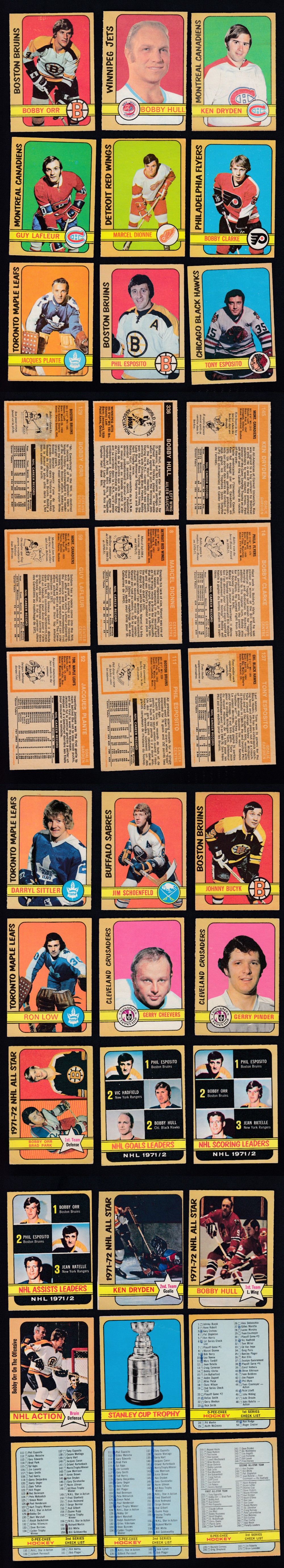 1972-73 O-PEE-CHEE HOCKEY CARD FULL SET 341/341 photo