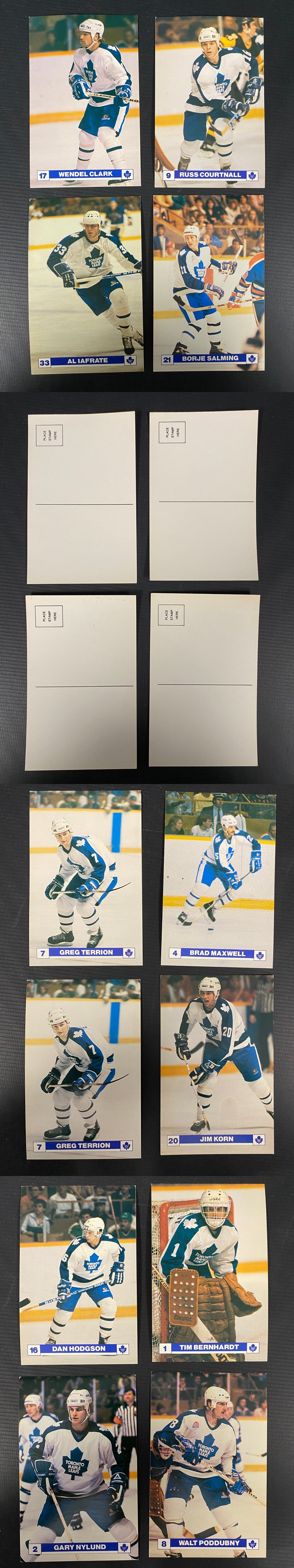 1985-87 TORONTO MAPLE LEAFS CARD LOT OF 33 photo