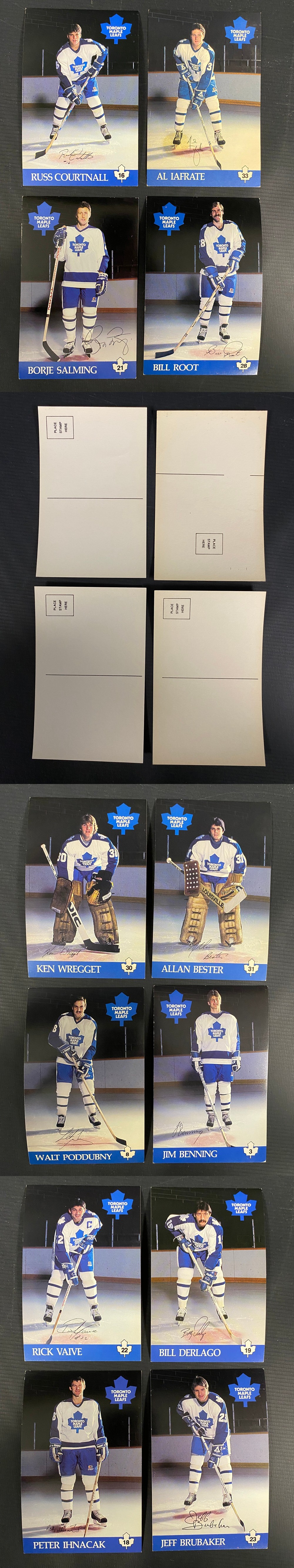 1984-85 TORONTO MAPLE LEAFS FULL TEAM SET CARD 24/24 photo