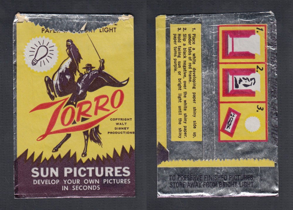 1962 SUN PICTURE WALT DISNEY NEGATIVE ZORRO PACK photo