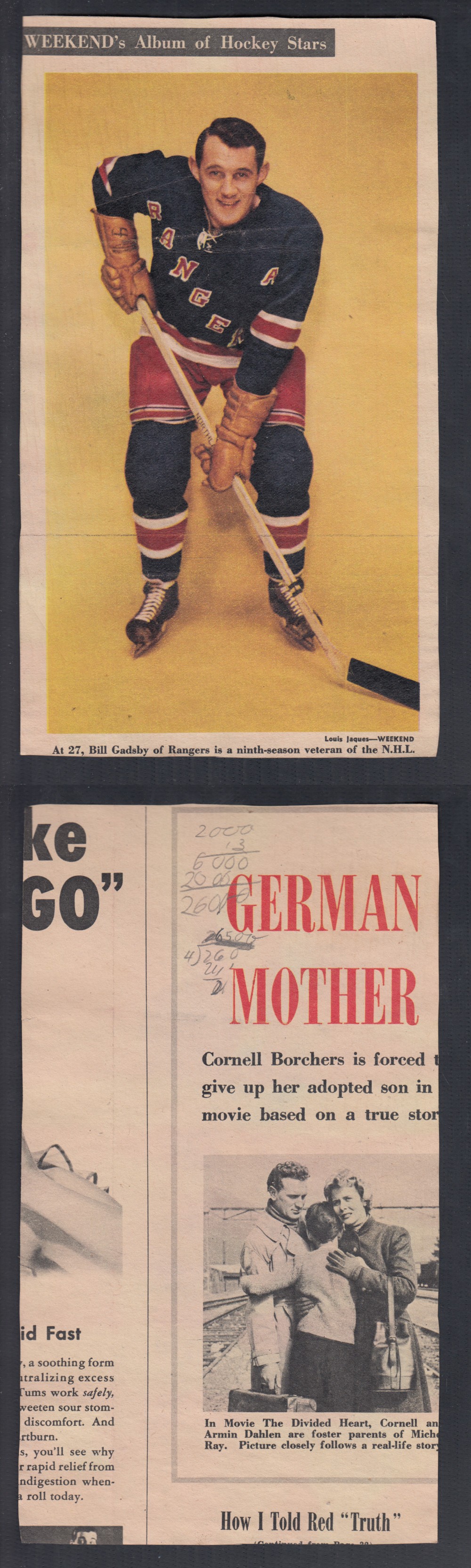 1955 TORONTO STAR WEEKEND MAGAZINE PHOTO B. GADSBY photo 1955 TORONTO STAR WEEKEND MAGAZINE PHOTO B. GADSBY photo