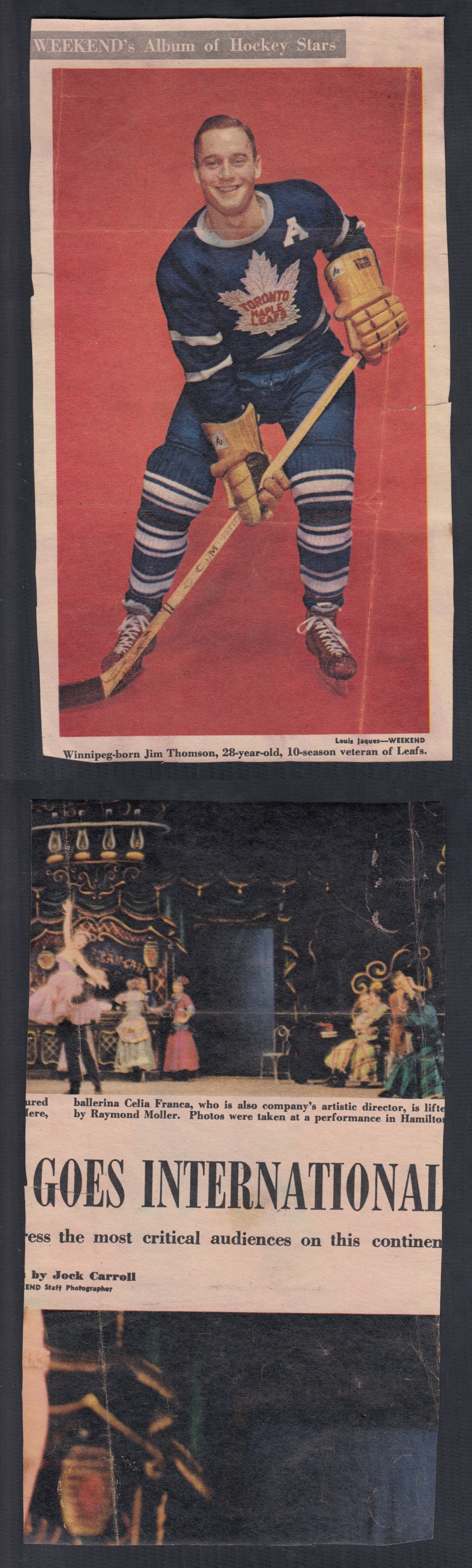 1955 TORONTO STAR WEEKEND MAGAZINE PHOTO J. THOMSON photo 1955 TORONTO STAR WEEKEND MAGAZINE PHOTO J. THOMSON photo