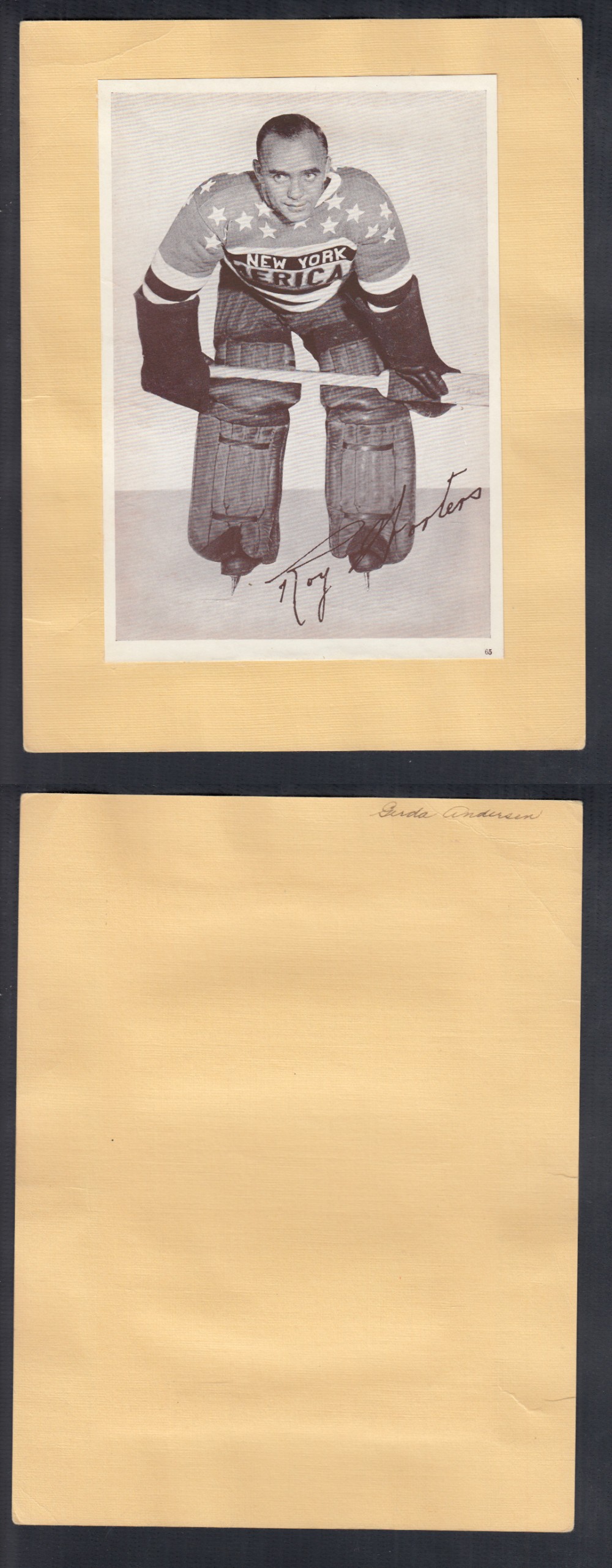 1935-40 CROWN BRAND PHOTO R. WORTERS photo 1935-40 CROWN BRAND PHOTO R. WORTERS photo