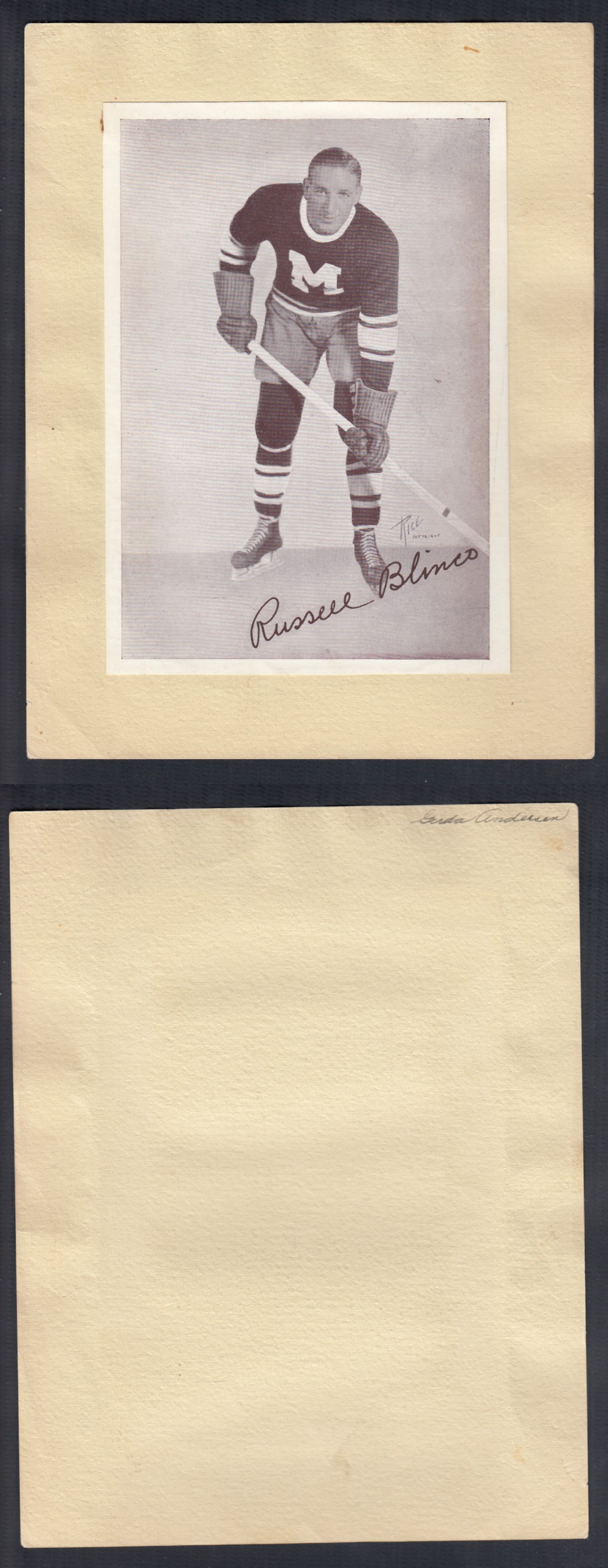 1935-40 CROWN BRAND R. BLINCO photo 1935-40 CROWN BRAND R. BLINCO photo