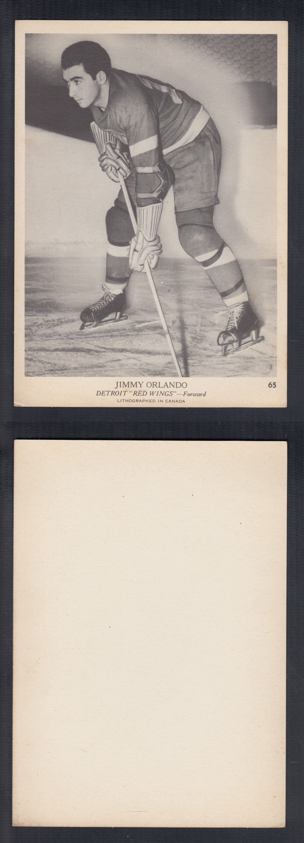 1939-40 O-PEE-CHEE HOCKEY CARD #65 J. ORLANDO photo 1939-40 O-PEE-CHEE HOCKEY CARD #65 J. ORLANDO photo