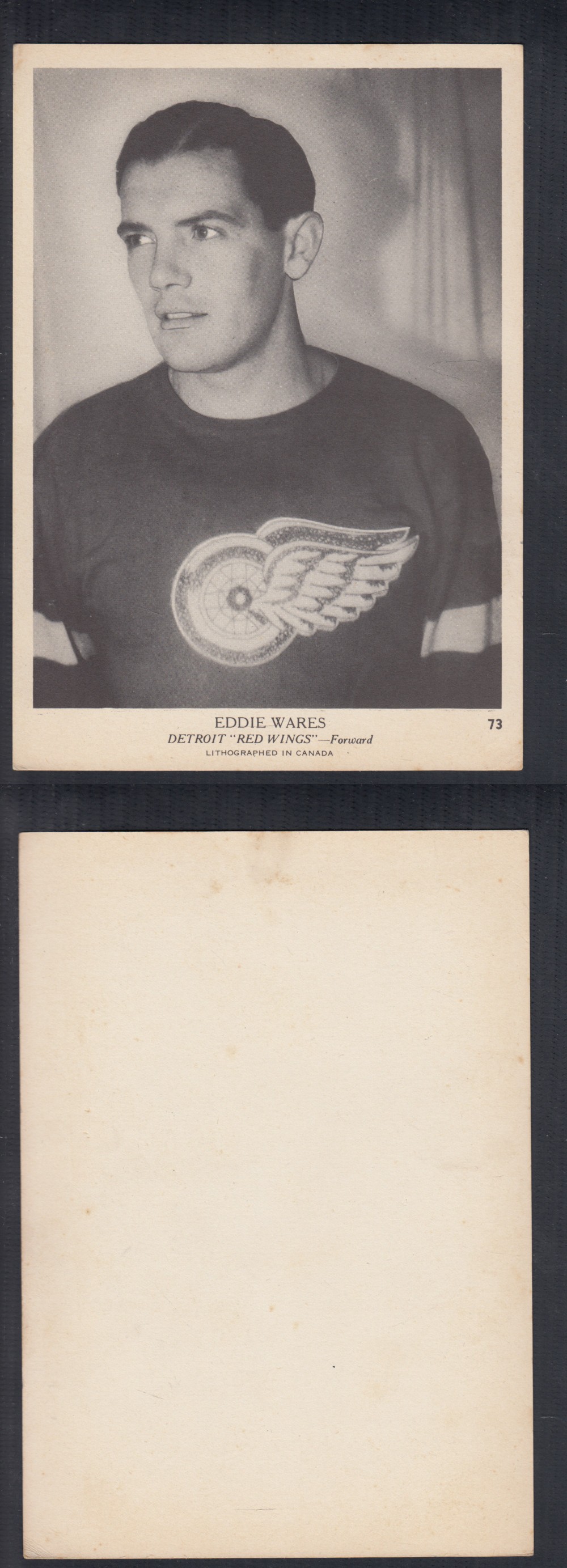 1939-40 O-PEE-CHEE HOCKEY CARD #73 E. WARES photo 1939-40 O-PEE-CHEE HOCKEY CARD #73 E. WARES photo