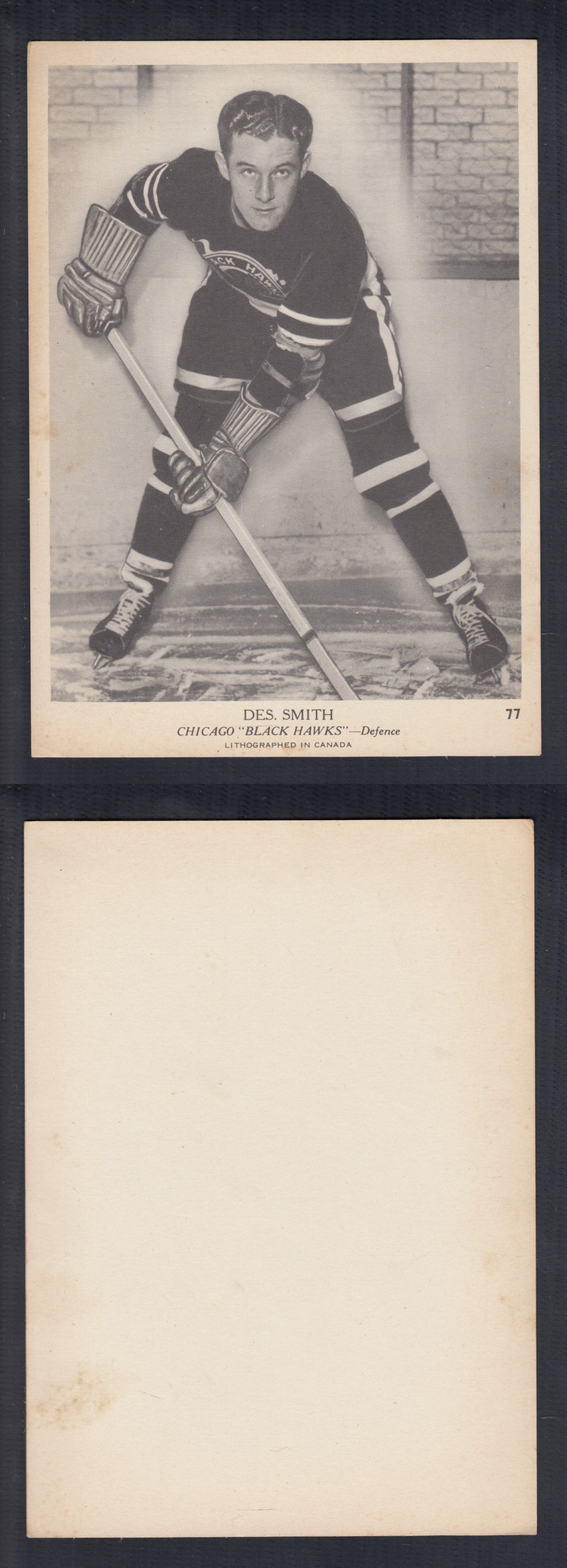 1939-40 O-PEE-CHEE HOCKEY CARD #77 D. SMITH photo 1939-40 O-PEE-CHEE HOCKEY CARD #77 D. SMITH photo