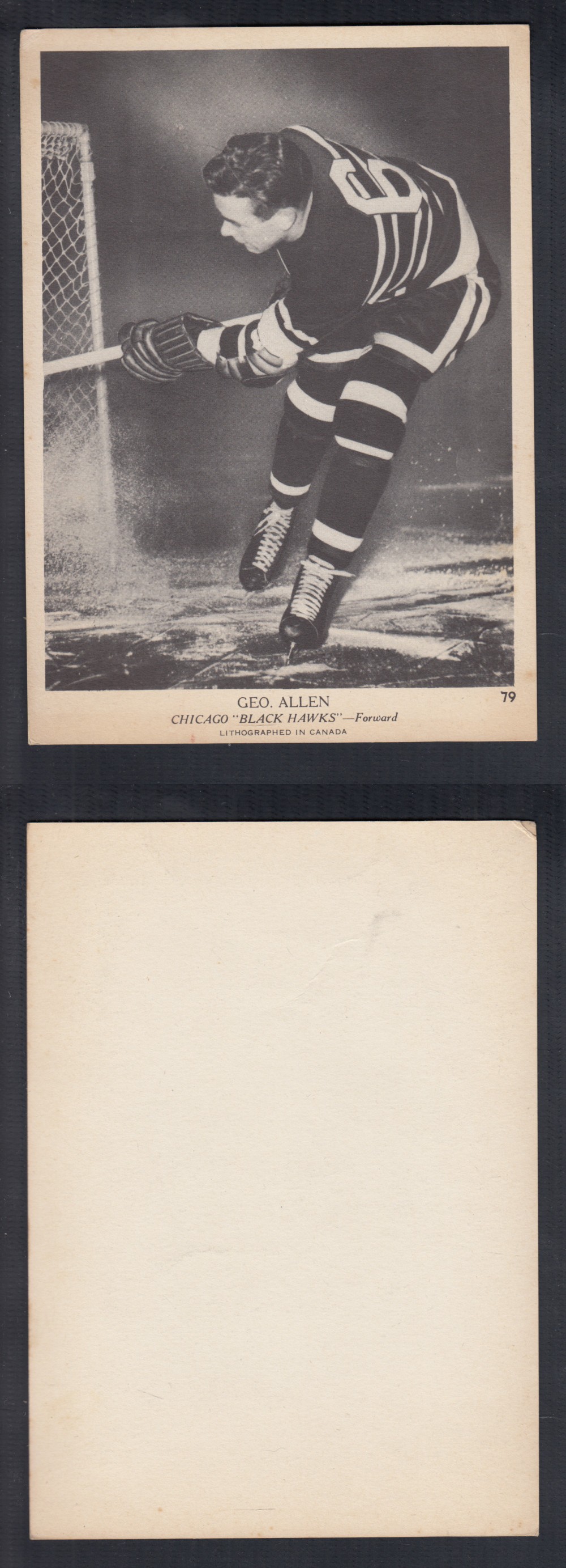 1939-40 O-PEE-CHEE HOCKEY CARD #79 G. ALLEN photo 1939-40 O-PEE-CHEE HOCKEY CARD #79 G. ALLEN photo