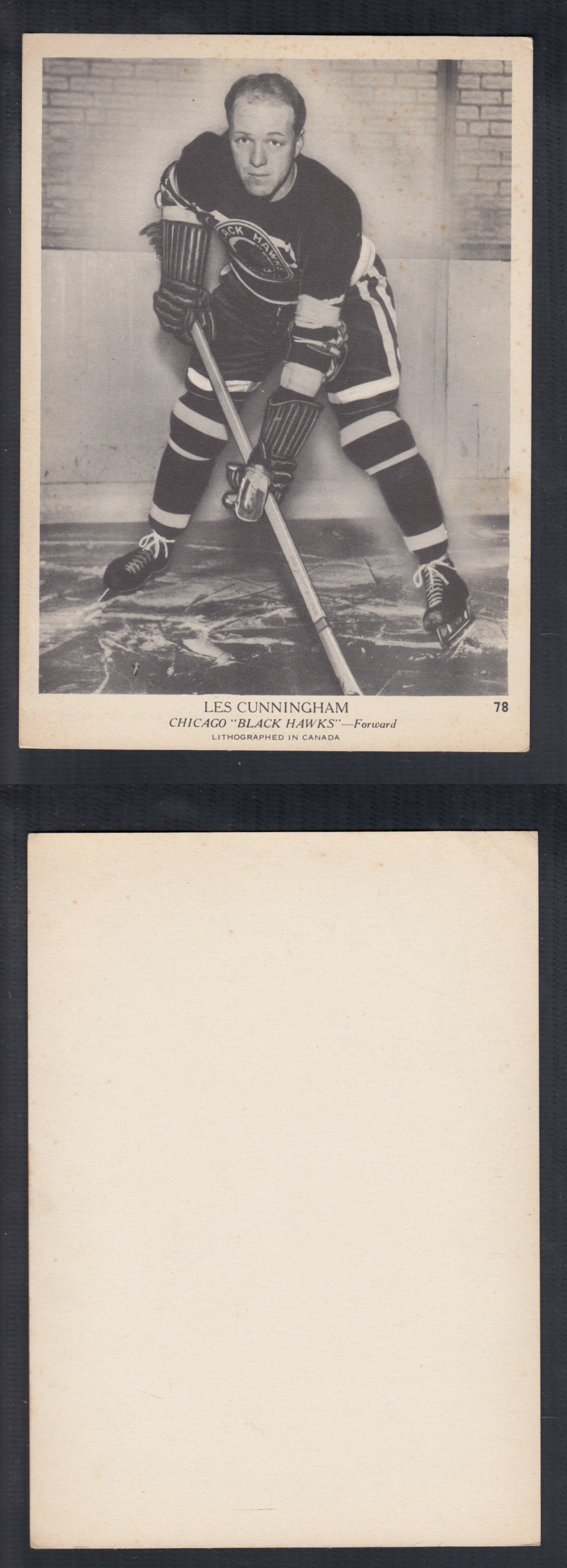 1939-40 O-PEE-CHEE HOCKEY CARD #78 L. CUNNINGHAM photo 1939-40 O-PEE-CHEE HOCKEY CARD #78 L. CUNNINGHAM photo