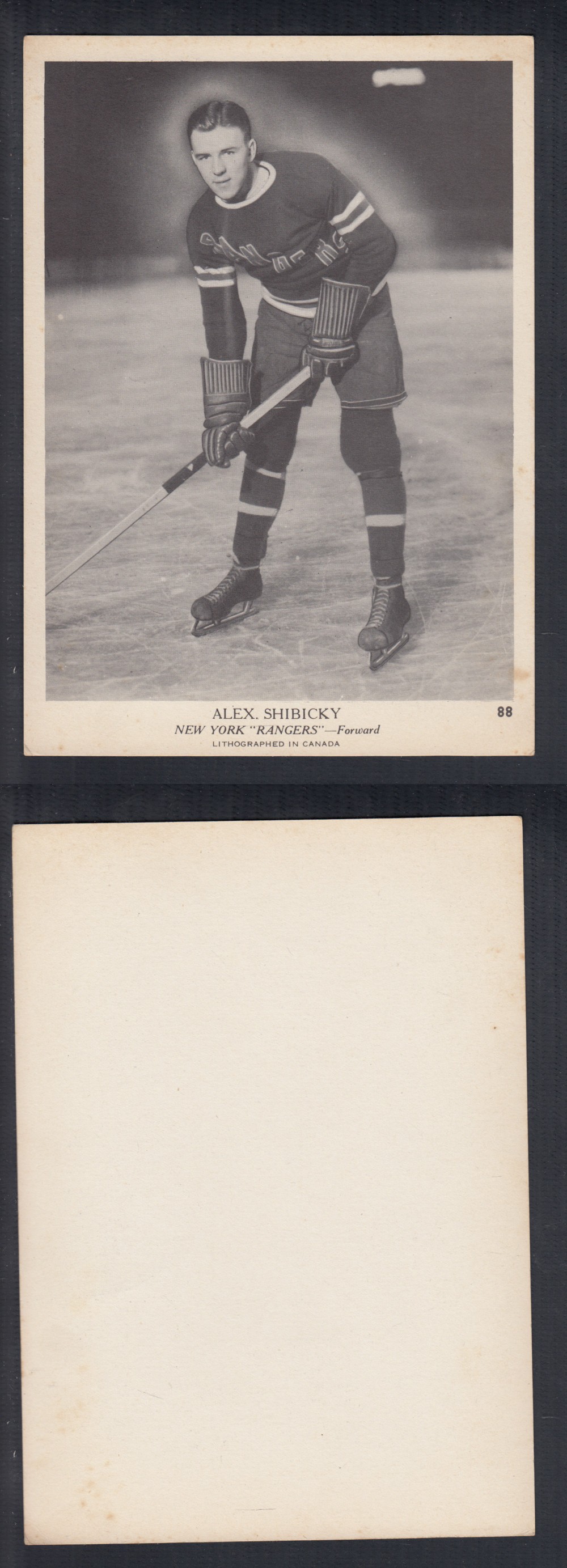 1939-40 O-PEE-CHEE HOCKEY CARD #88 A. SHIBICKY photo 1939-40 O-PEE-CHEE HOCKEY CARD #88 A. SHIBICKY photo