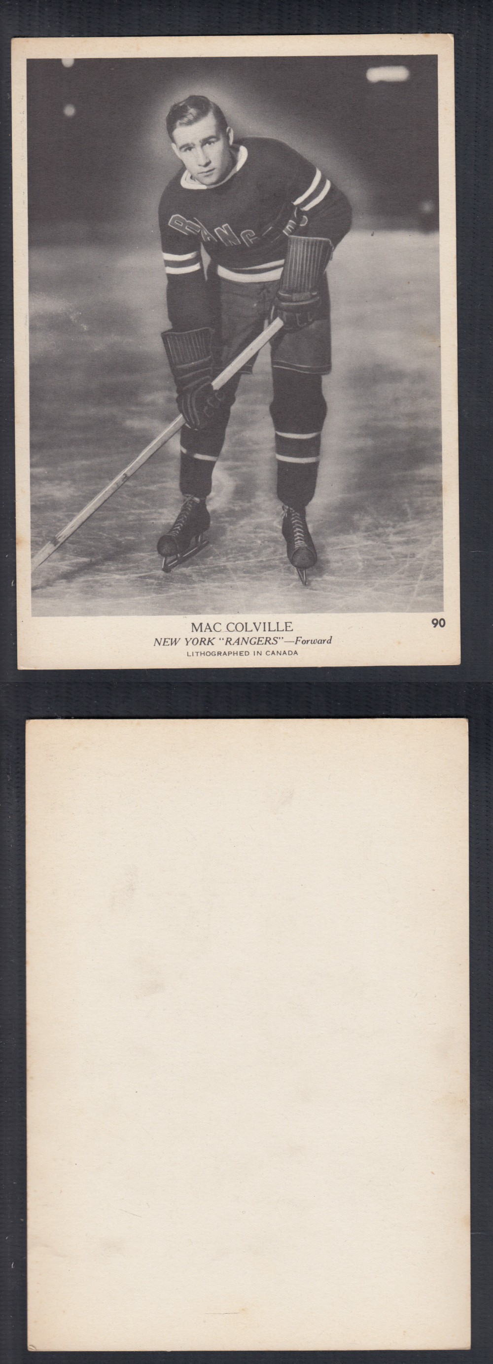 1939-40 O-PEE-CHEE HOCKEY CARD #90 M. COLVILLE photo 1939-40 O-PEE-CHEE HOCKEY CARD #90 M. COLVILLE photo