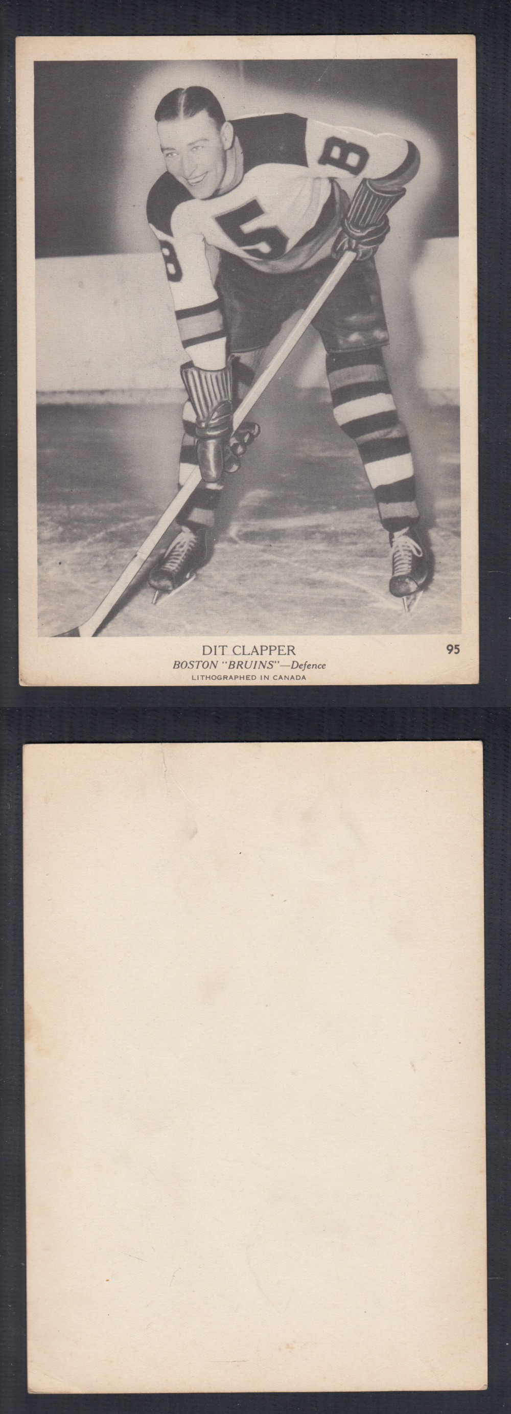 1939-40 O-PEE-CHEE HOCKEY CARD #95 D. CLAPPER photo 1939-40 O-PEE-CHEE HOCKEY CARD #95 D. CLAPPER photo