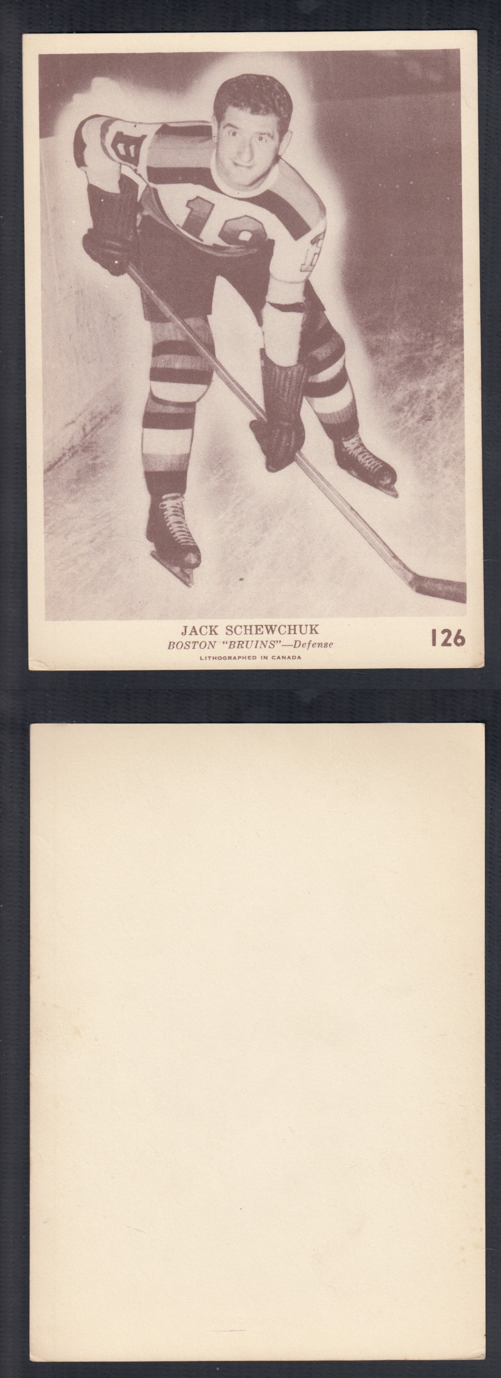 1940-41 O-PEE-CHEE HOCKEY CARD #126 J. SCHEWCHUK photo 1940-41 O-PEE-CHEE HOCKEY CARD #126 J. SCHEWCHUK photo