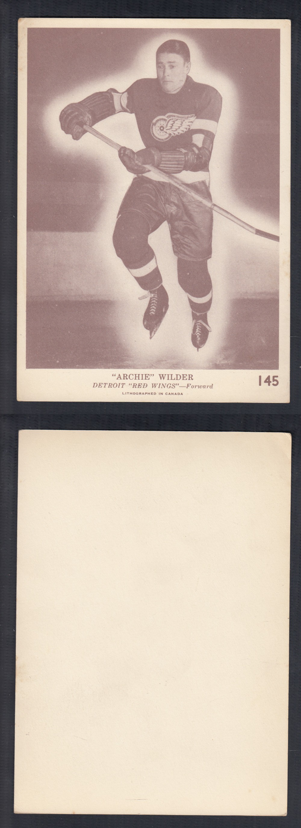 1940-41 O-PEE-CHEE HOCKEY CARD #145 A. WILDER photo 1940-41 O-PEE-CHEE HOCKEY CARD #145 A. WILDER photo
