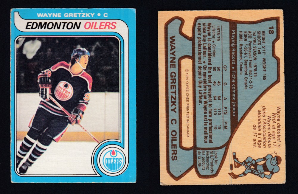 1979-80 O-PEE-CHEE #18 W. GRETZKY ROOKIE CARD photo