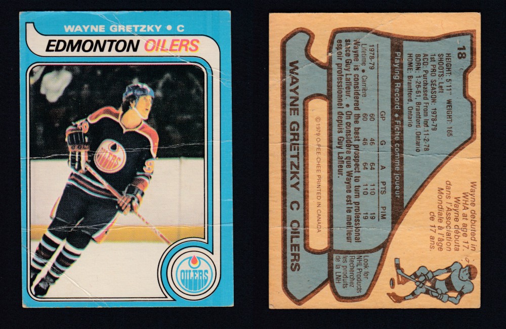 1979-80 O-PEE-CHEE #18 W. GRETZKY ROOKIE CARD photo