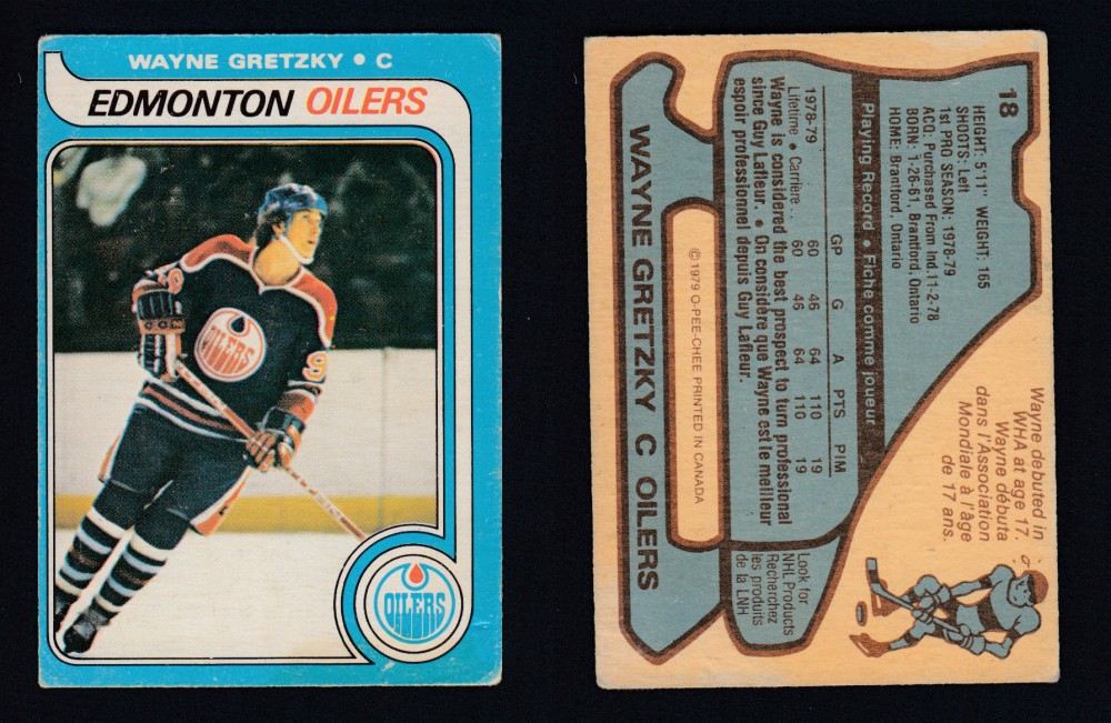 1979-80 O-PEE-CHEE #18 W. GRETZKY ROOKIE CARD photo