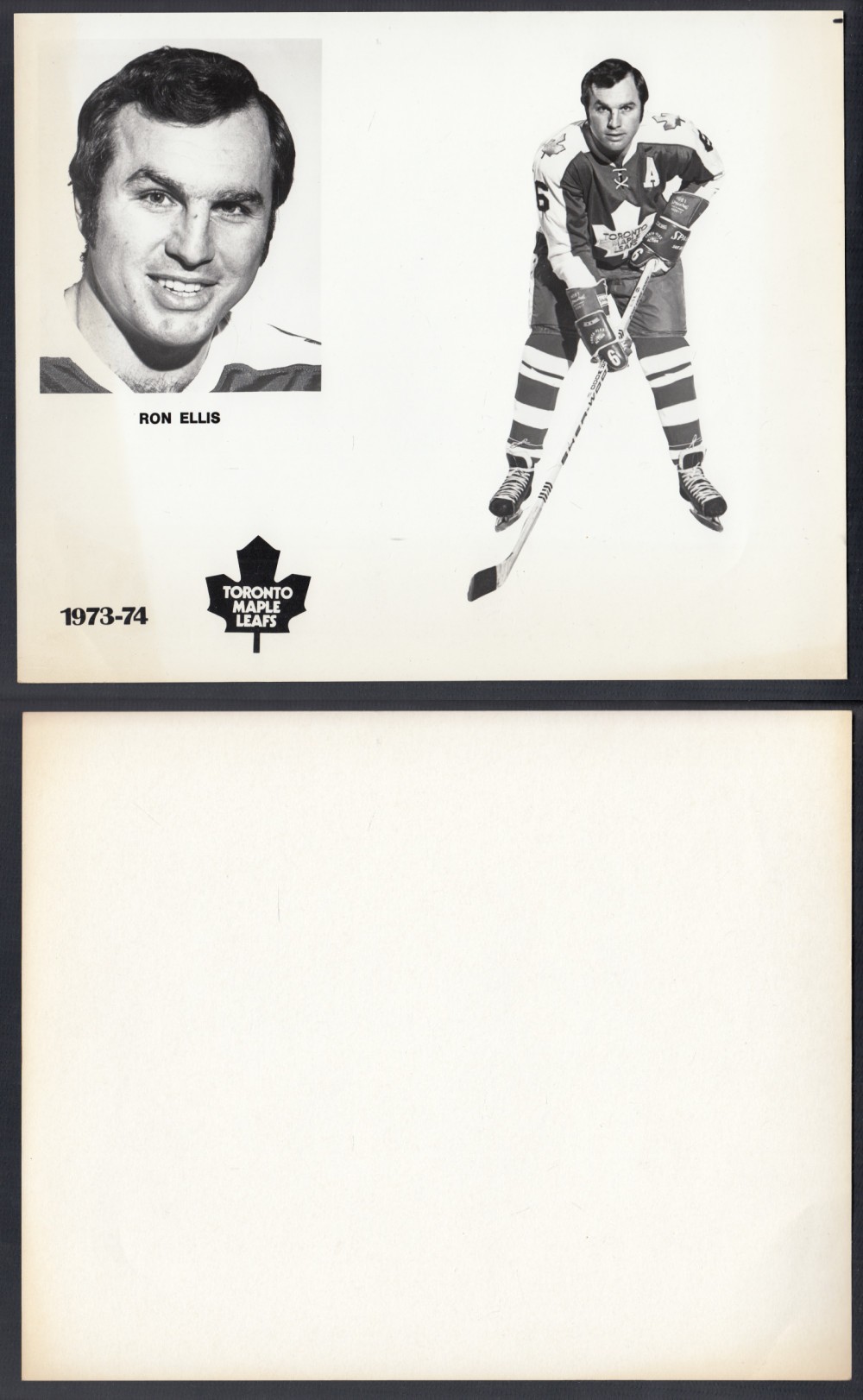 1973-74 TORONTO MAPLE LEAFS MEDIA PHOTO R. ELLIS photo