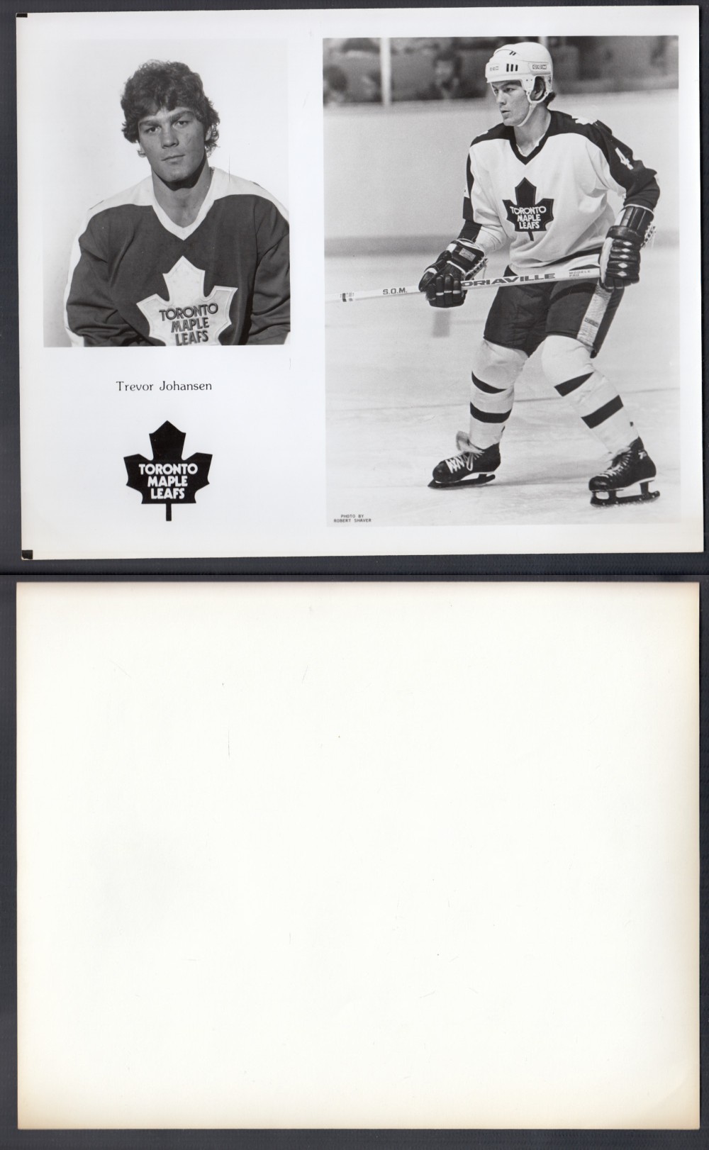 EARLY 1980'S TORONTO MAPLE LEAFS MEDIA PHOTO T. JOHANSEN photo