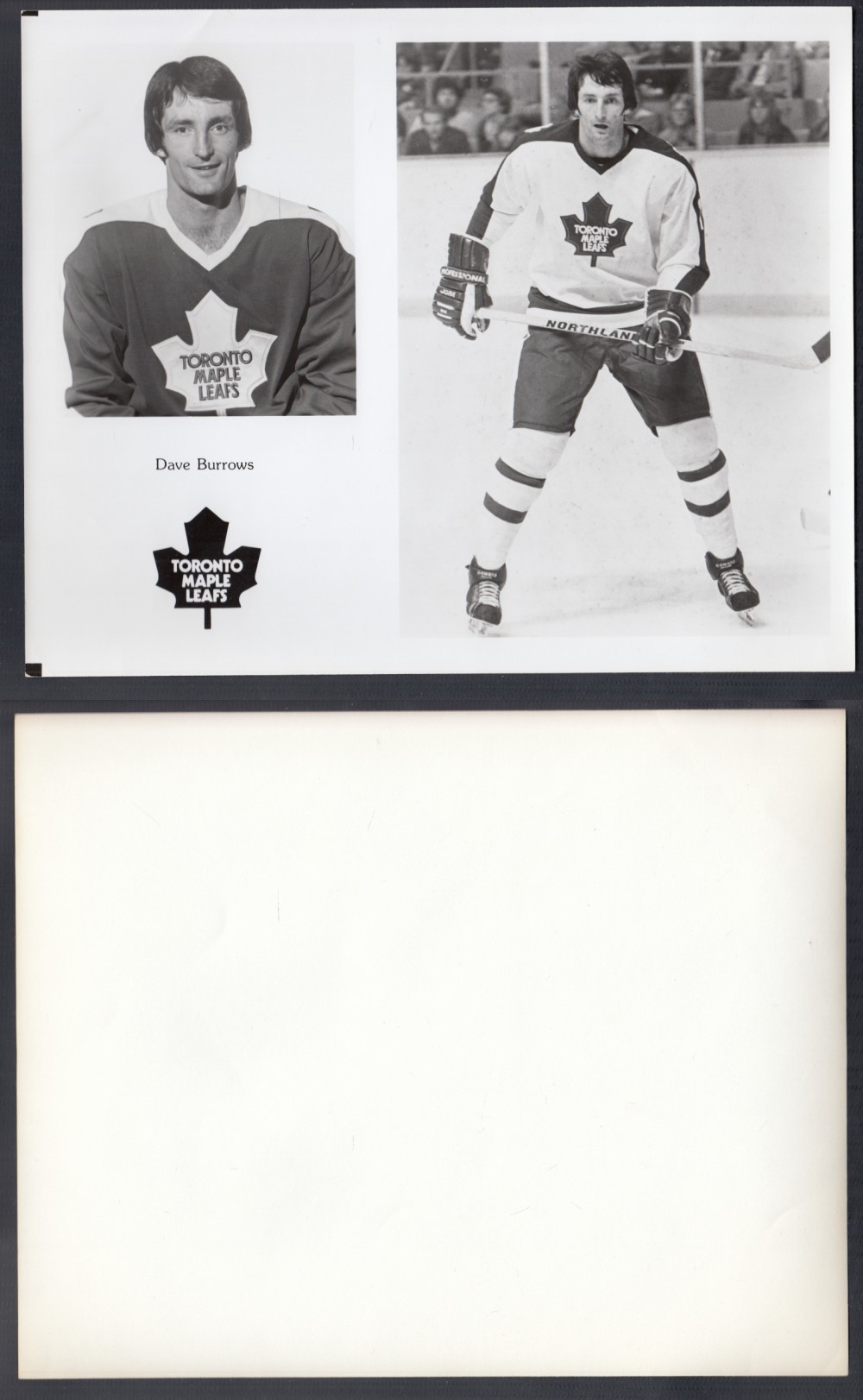 EARLY 1980'S TORONTO MAPLE LEAFS MEDIA PHOTO D. BURROWS photo EARLY 1980'S TORONTO MAPLE LEAFS MEDIA PHOTO D. BURROWS photo