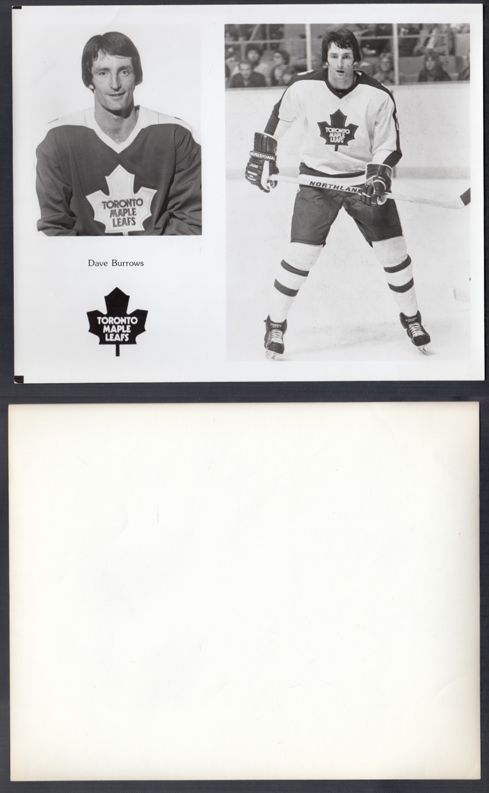 EARLY 1980'S TORONTO MAPLE LEAFS MEDIA PHOTO D. BURROWS photo