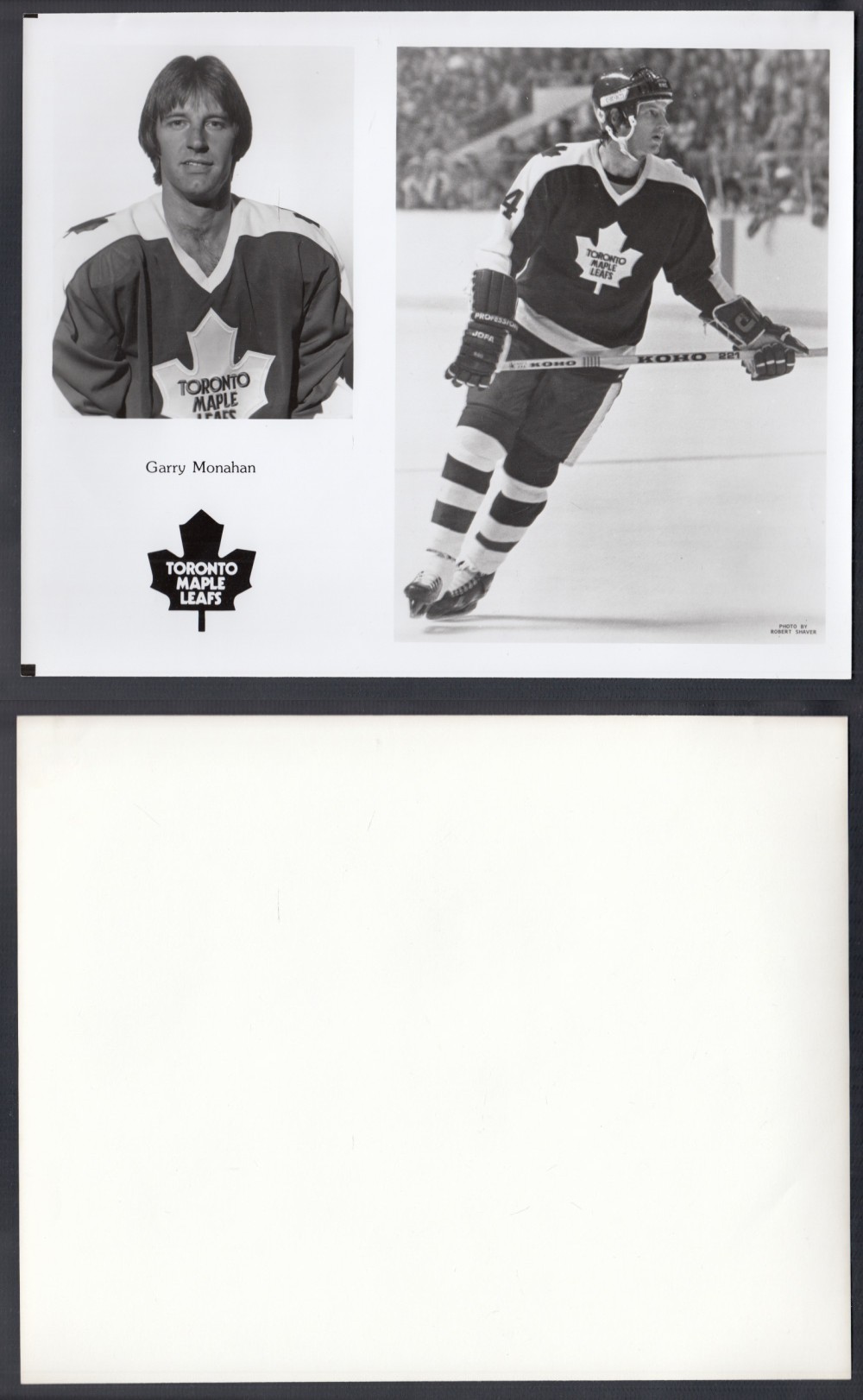 EARLY 1980'S TORONTO MAPLE LEAFS MEDIA PHOTO G. MONAHAN photo