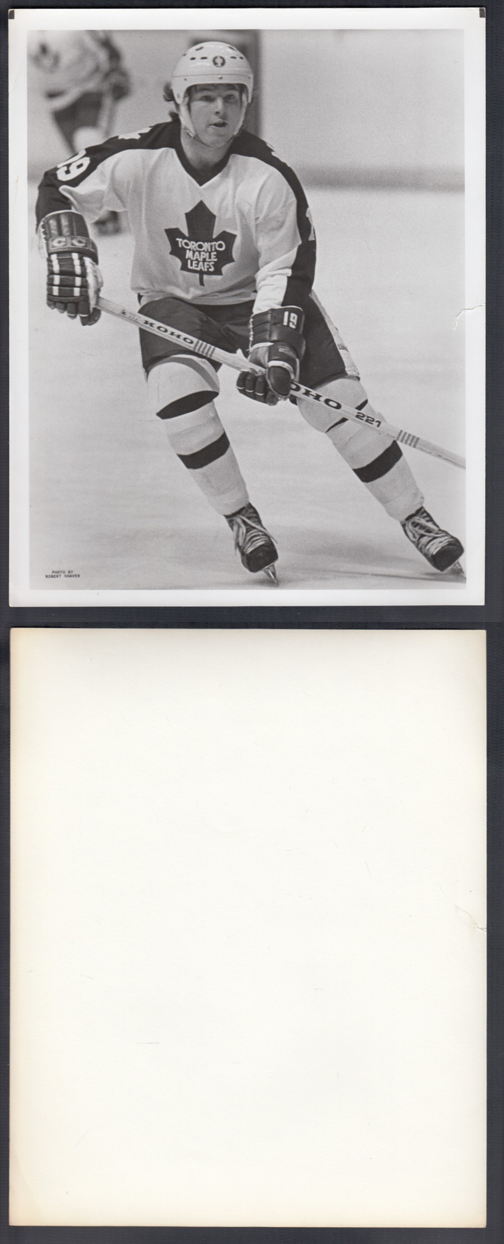 EARLY 1980'S TORONTO MAPLE LEAFS MEDIA PHOTO B. BOUDREAU photo