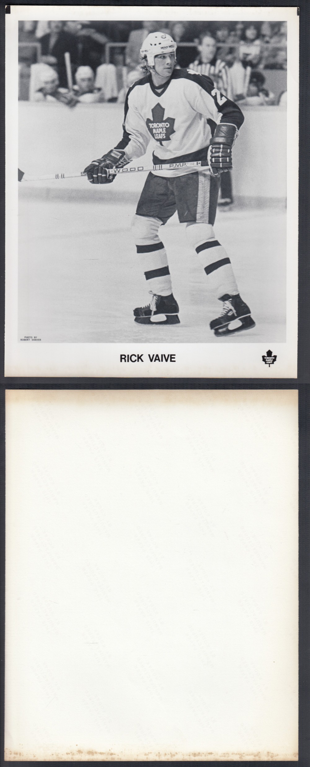 EARLY 1980'S TORONTO MAPLE LEAFS MEDIA PHOTO R. VAIVE photo