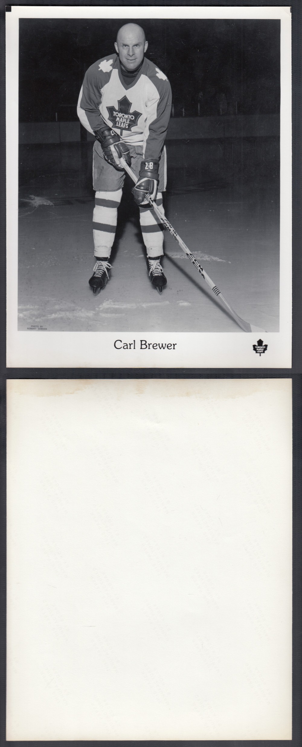 EARLY 1980'S TORONTO MAPLE LEAFS MEDIA PHOTO C. BREWER photo