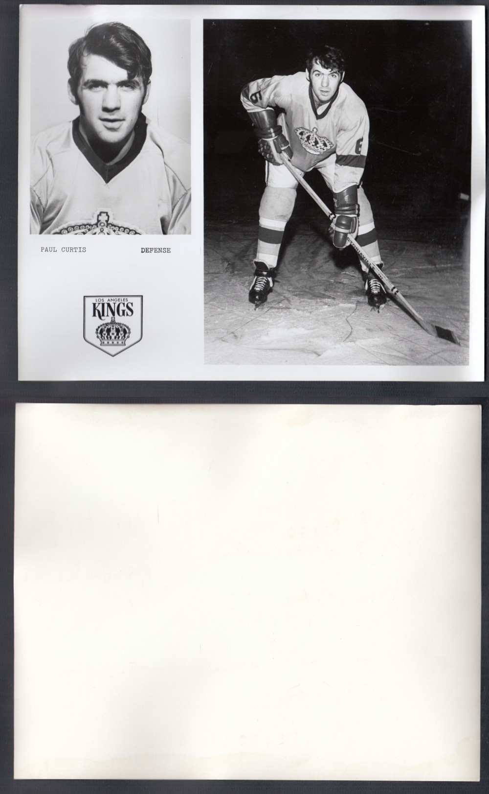 1960'S LOS ANGELES KINGS MEDIA PHOTO P. CURTIS photo 1960'S LOS ANGELES KINGS MEDIA PHOTO P. CURTIS photo