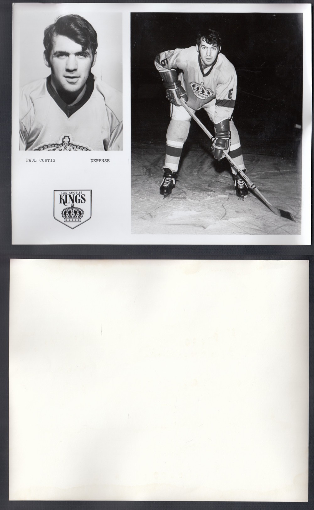 1960'S LOS ANGELES KINGS MEDIA PHOTO P. CURTIS photo