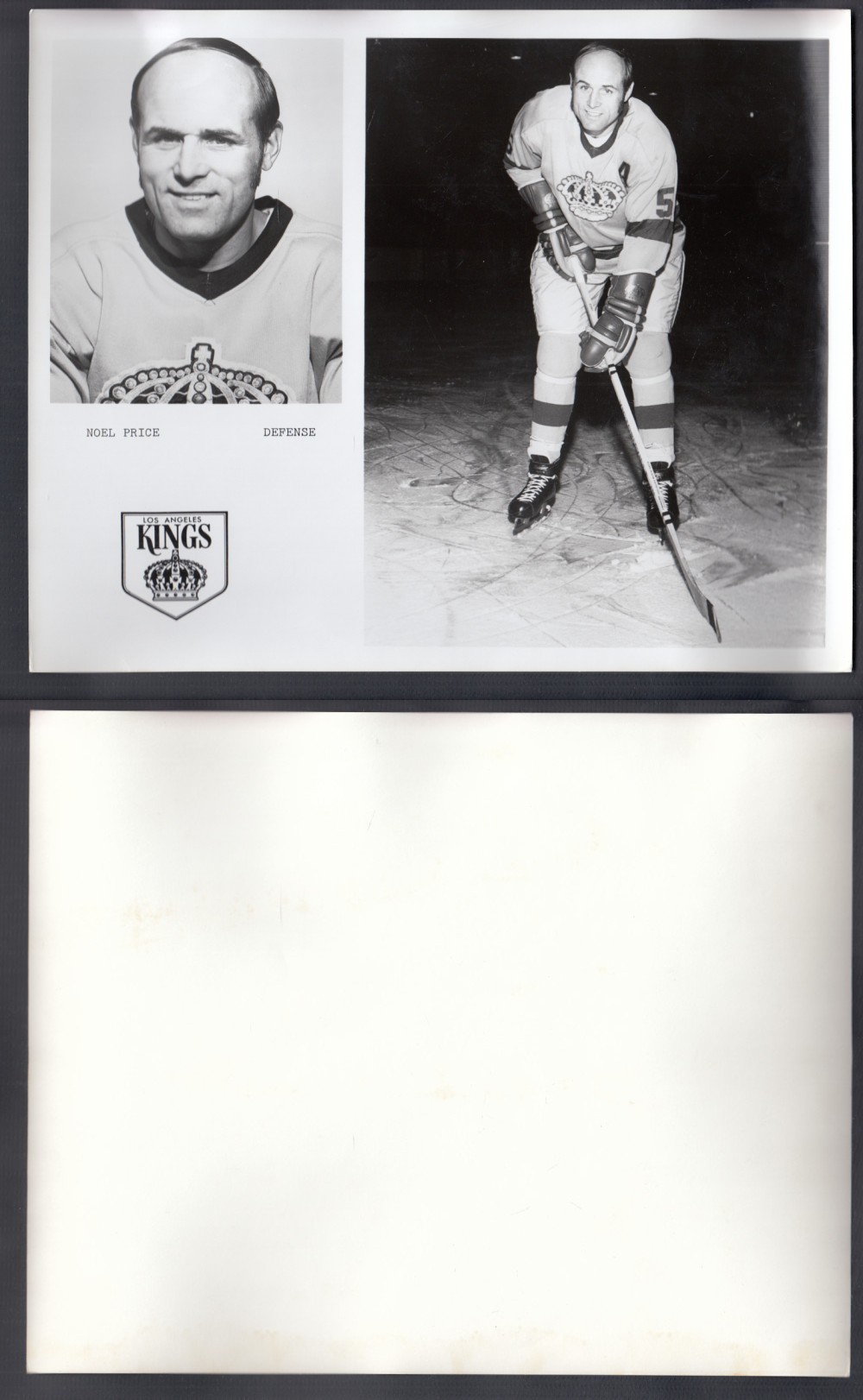 1960'S LOS ANGELES KINGS MEDIA PHOTO N. PRICE photo