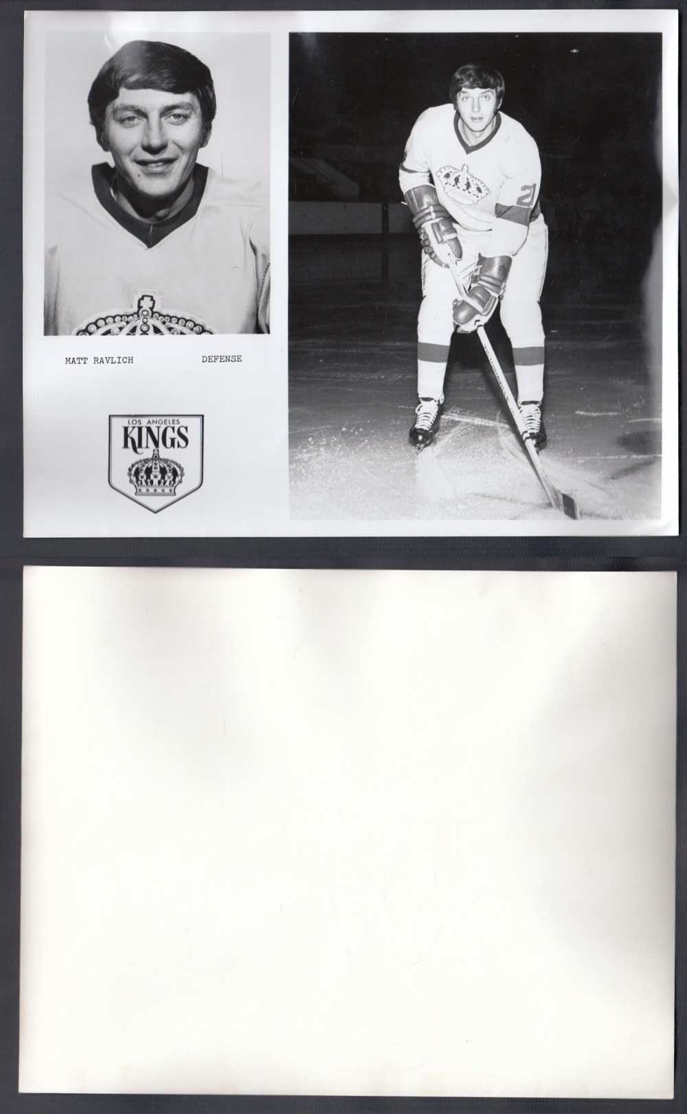 1960'S LOS ANGELES KINGS MEDIA PHOTO M. RAVLICH photo