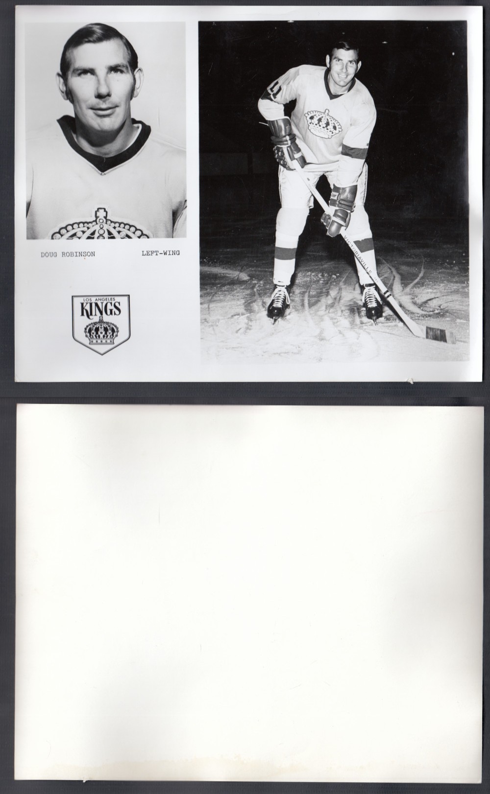 1960'S LOS ANGELES KINGS MEDIA PHOTO D. ROBINSON photo