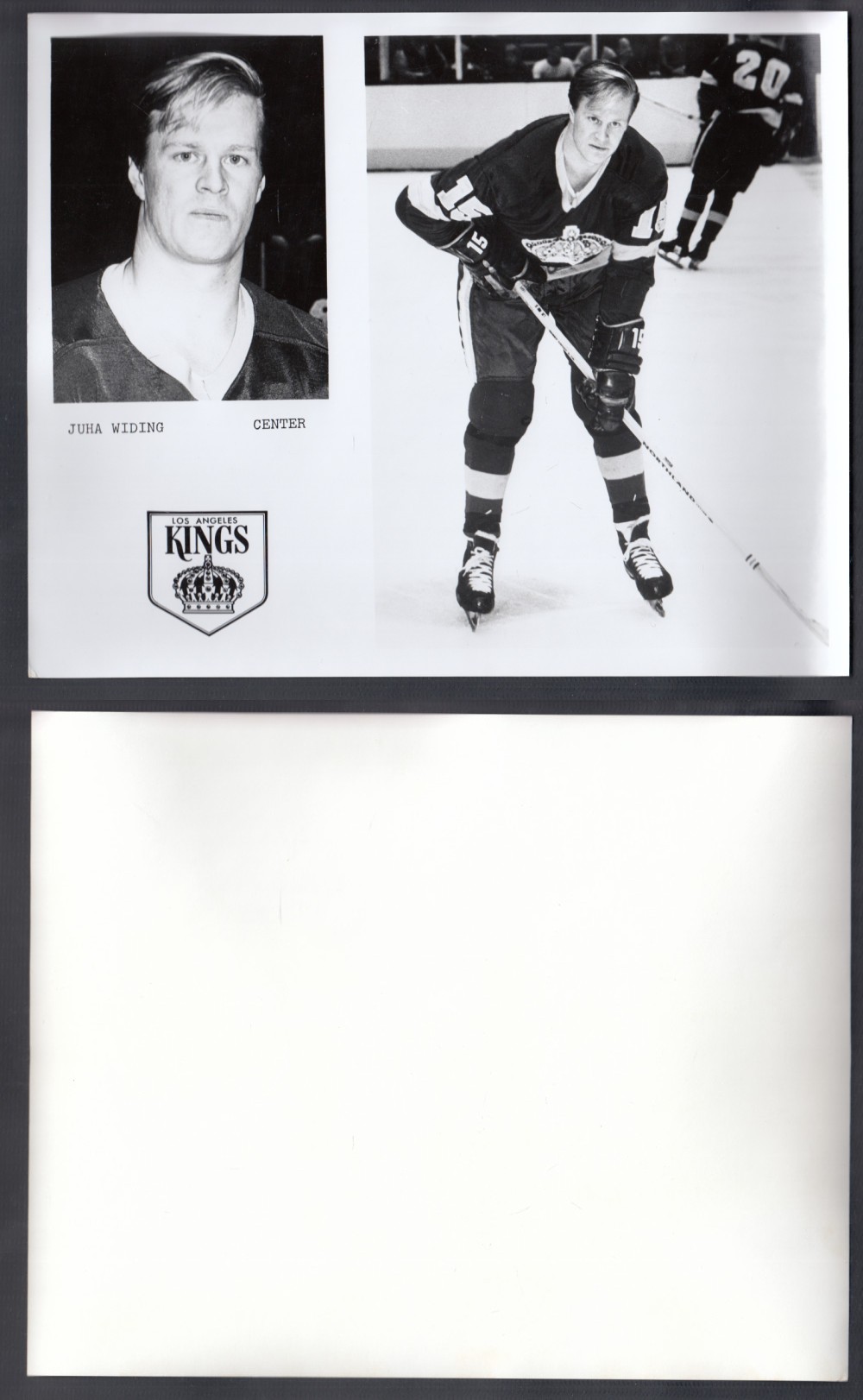 1960'S LOS ANGELES KINGS MEDIA PHOTO J. WIDING photo