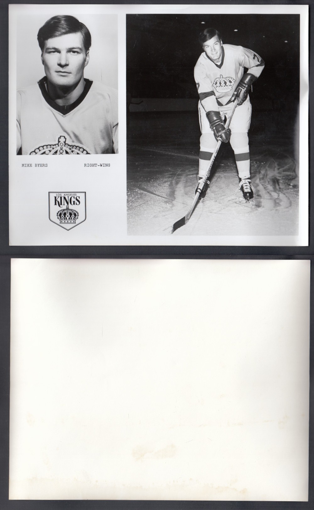 1960'S LOS ANGELES KINGS MEDIA PHOTO M. BYERS photo