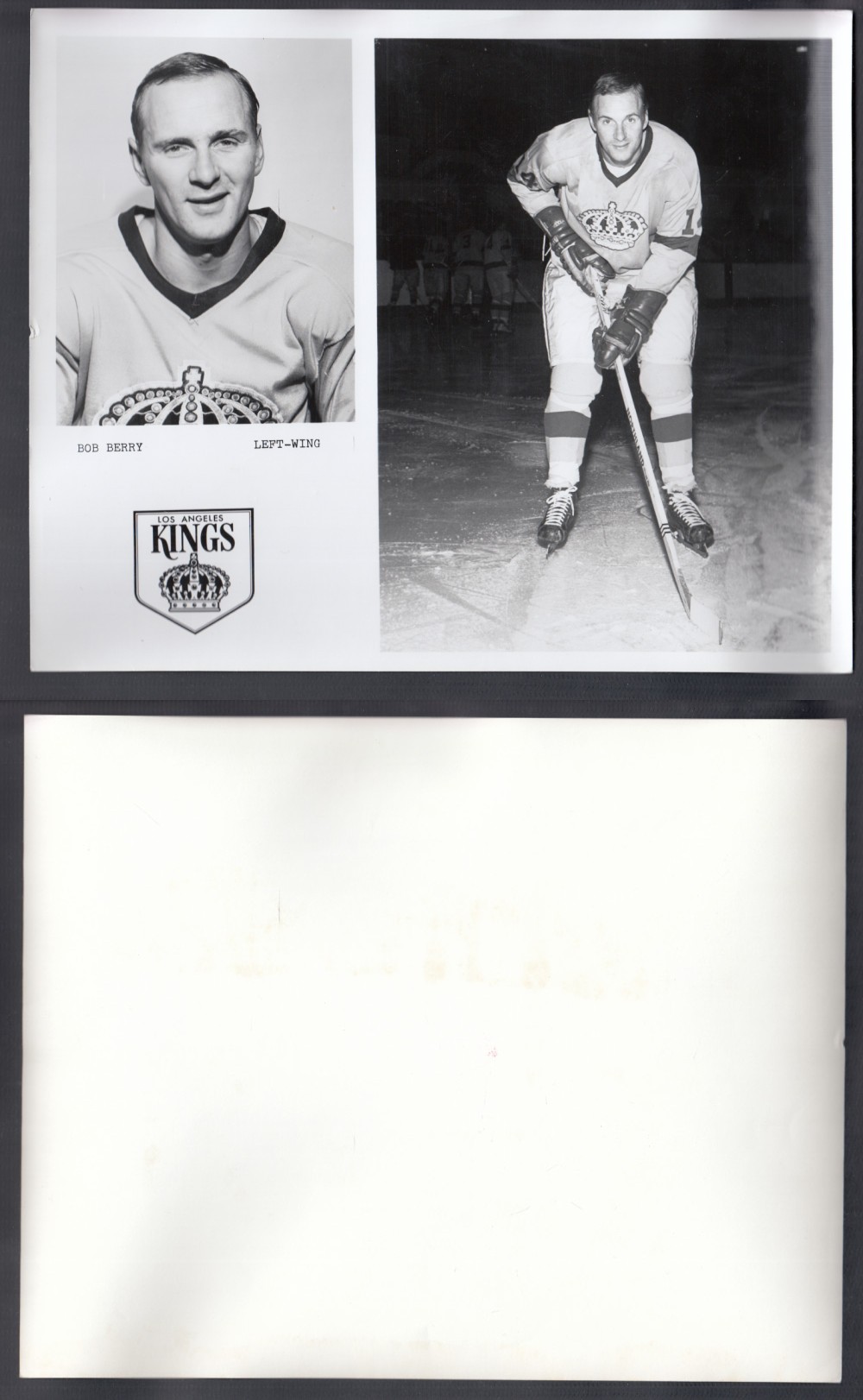 1960'S LOS ANGELES KINGS MEDIA PHOTO B. BERRY photo