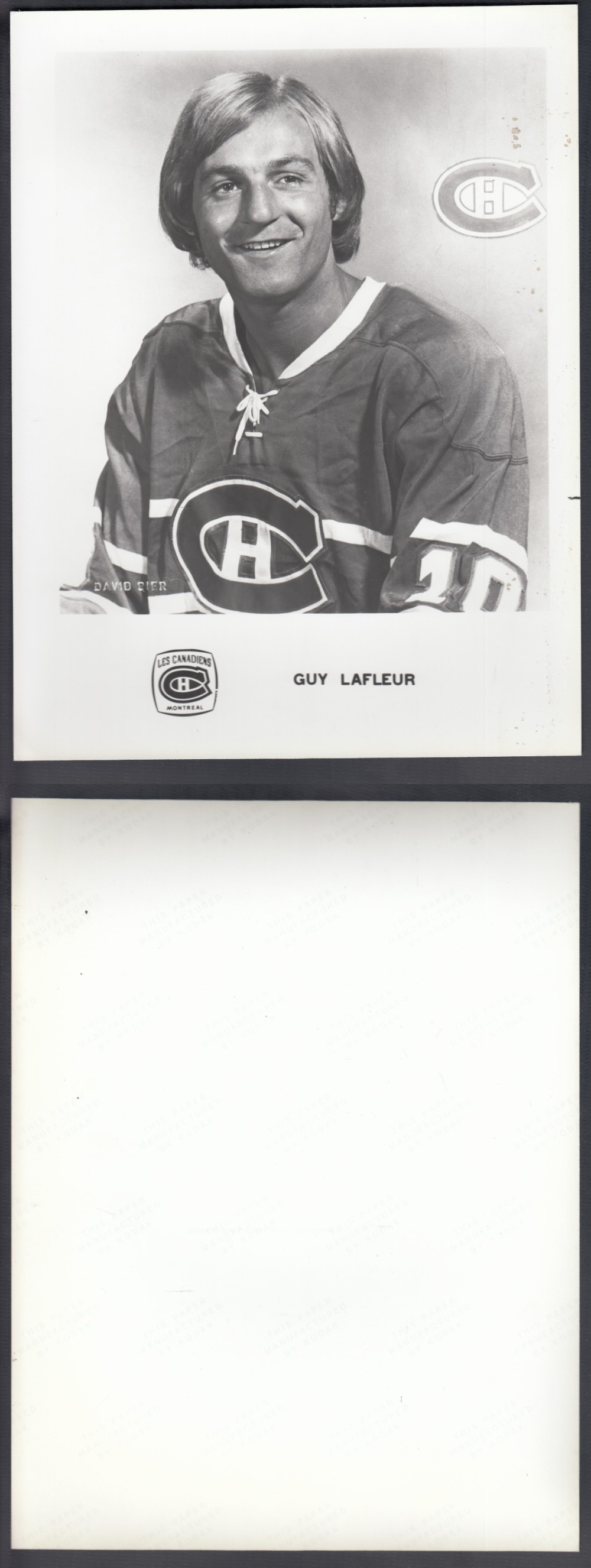 1970'S MONTREAL CANADIENS MEDIA PHOTO G. LAFLEUR photo