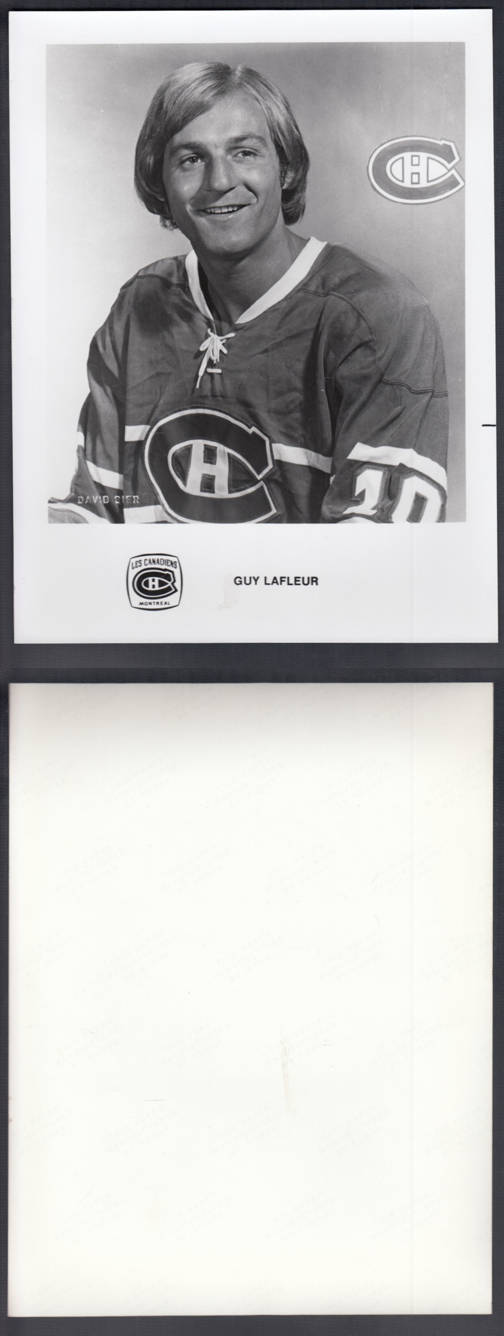 1970'S MONTREAL CANADIENS MEDIA PHOTO G. LAFLEUR photo