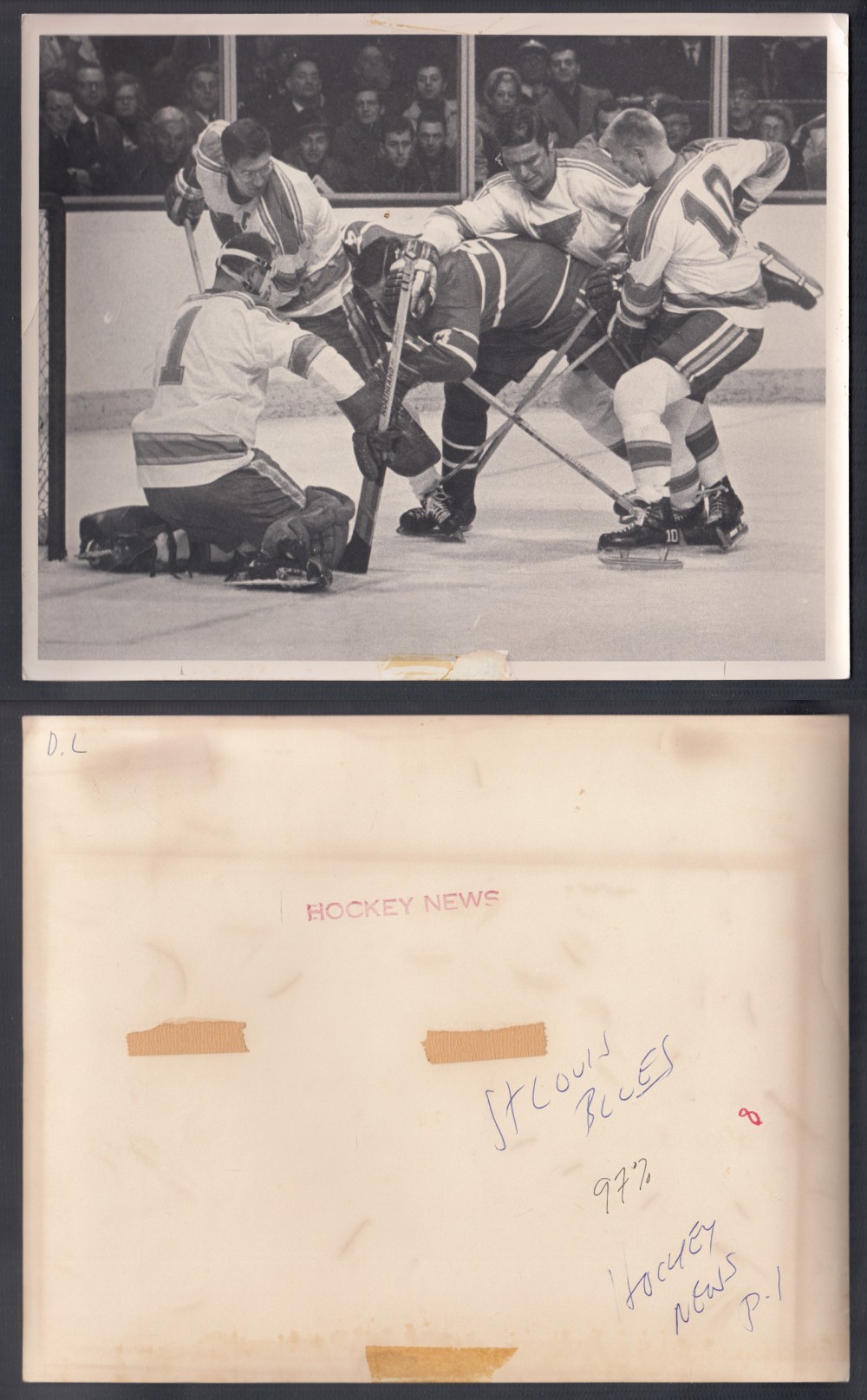 1960'S MONTREAL CANADIENS J. BELIVEAU ORIGINAL PHOTO photo