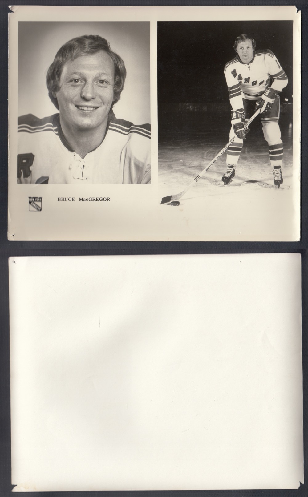 1960'S NEW YORK RANGERS MEDIA PHOTO B. MACGREGOR photo