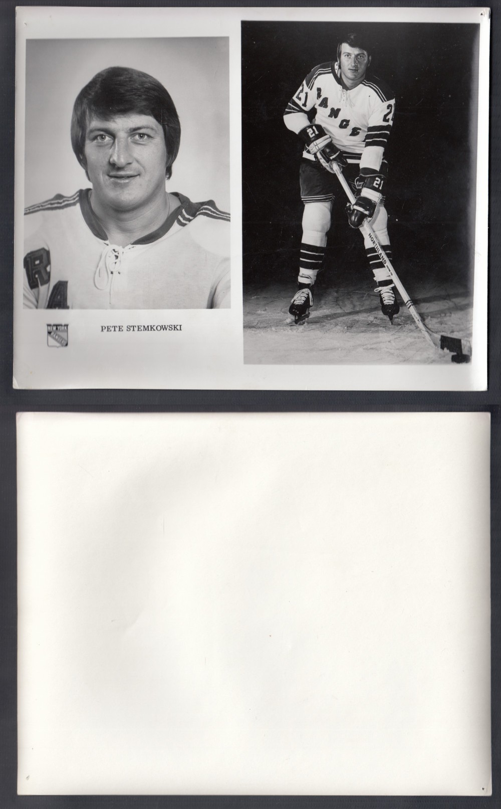 1960'S NEW YORK RANGERS MEDIA PHOTO P. STEMKOWSKI photo 1960'S NEW YORK RANGERS MEDIA PHOTO P. STEMKOWSKI photo