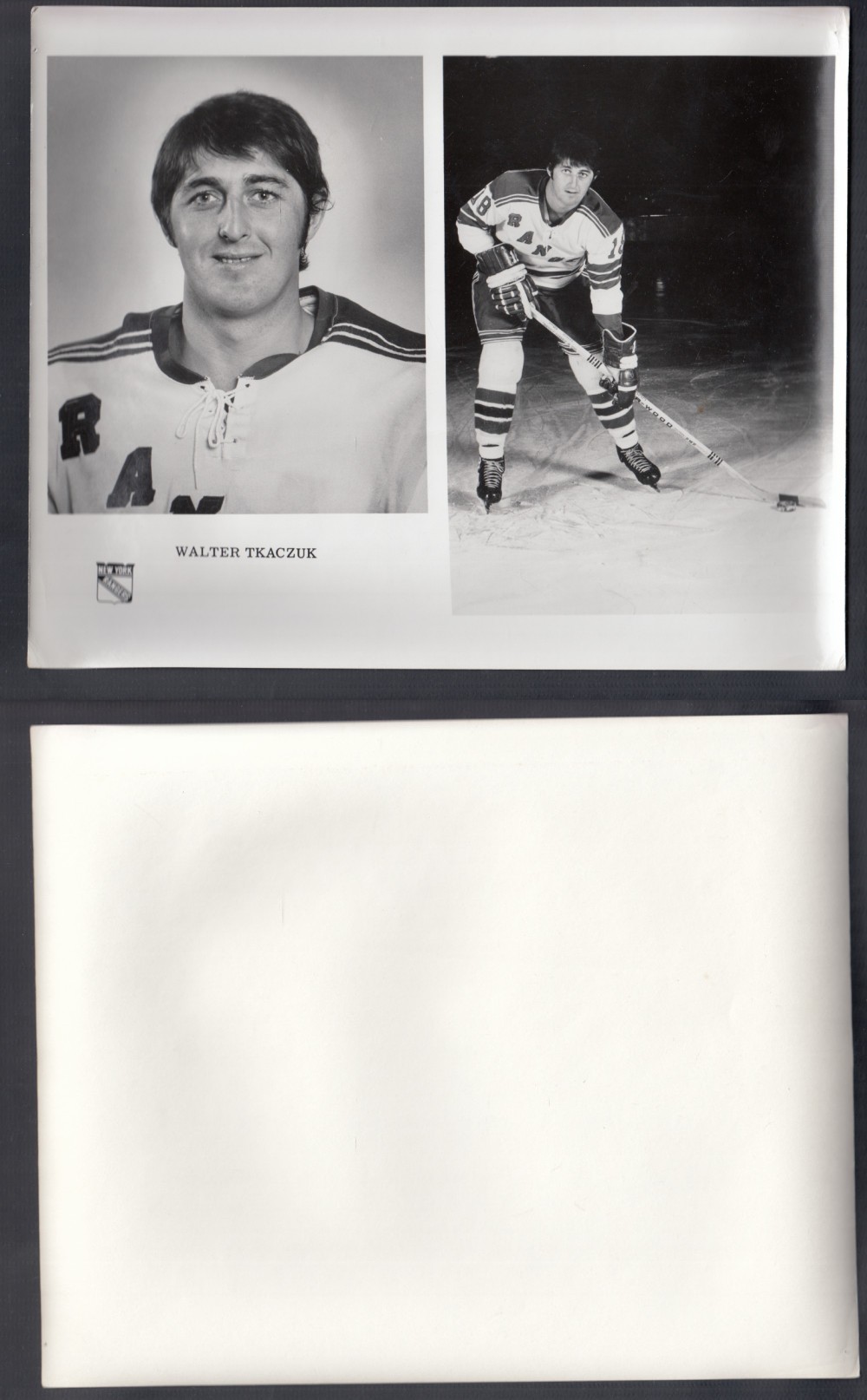 1960'S NEW YORK RANGERS MEDIA PHOTO W. TKACZUK photo