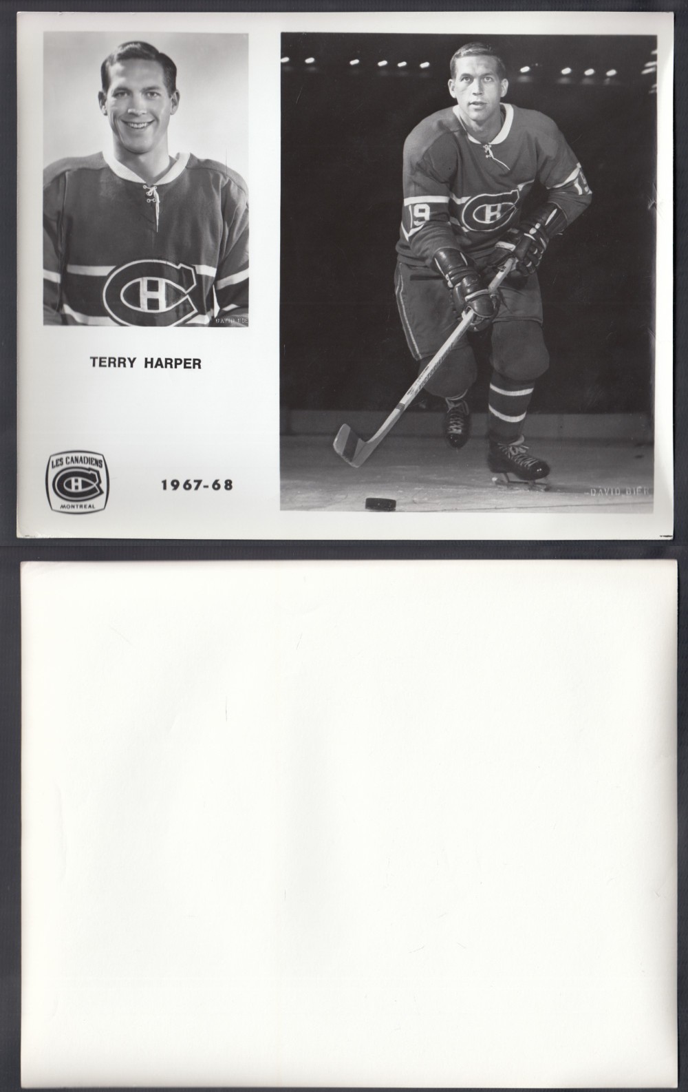 1967-68 MONTREAL CANADIENS MEDIA PHOTO T. HARPER photo