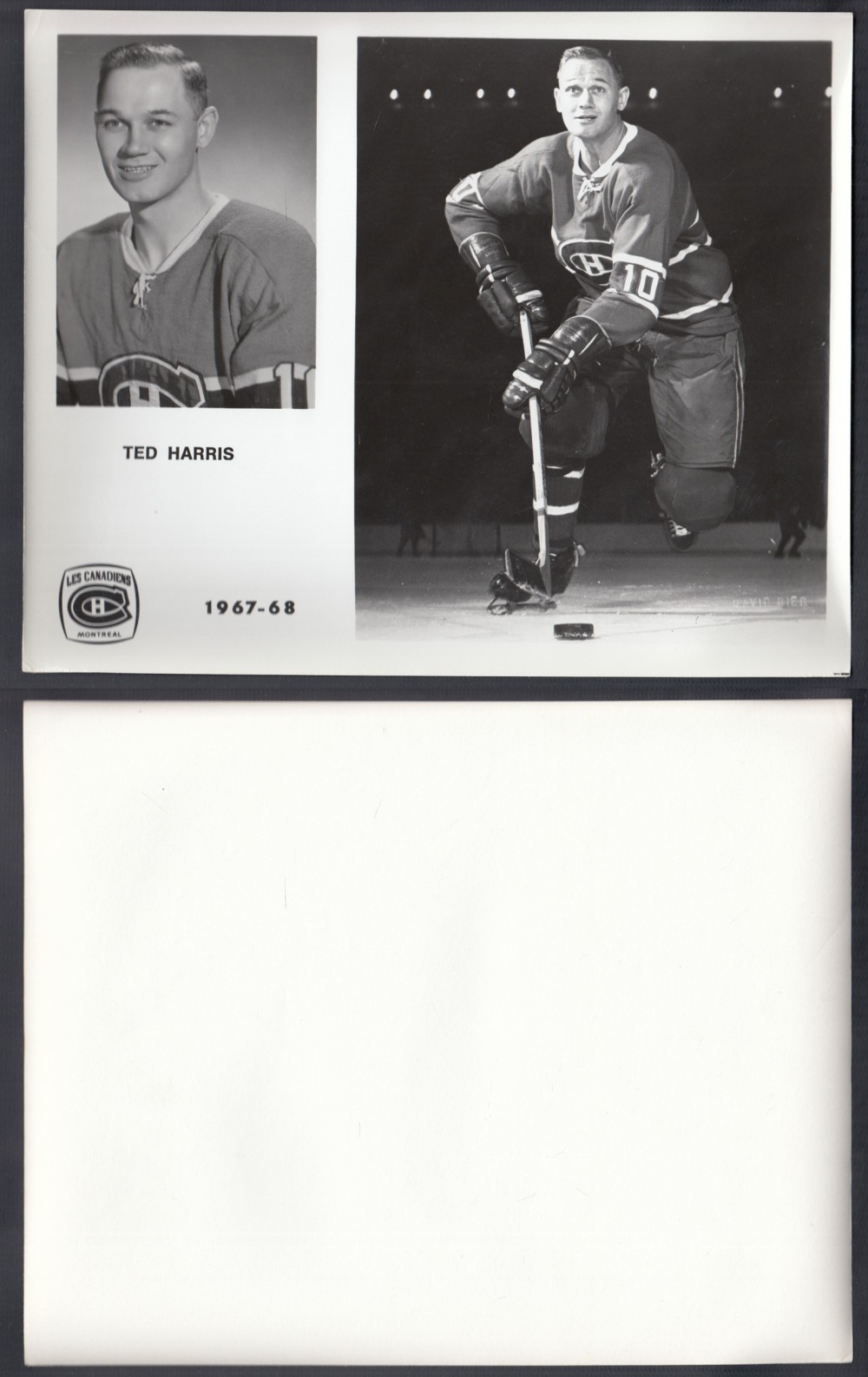 1967-68 MONTREAL CANADIENS MEDIA PHOTO T. HARRIS photo