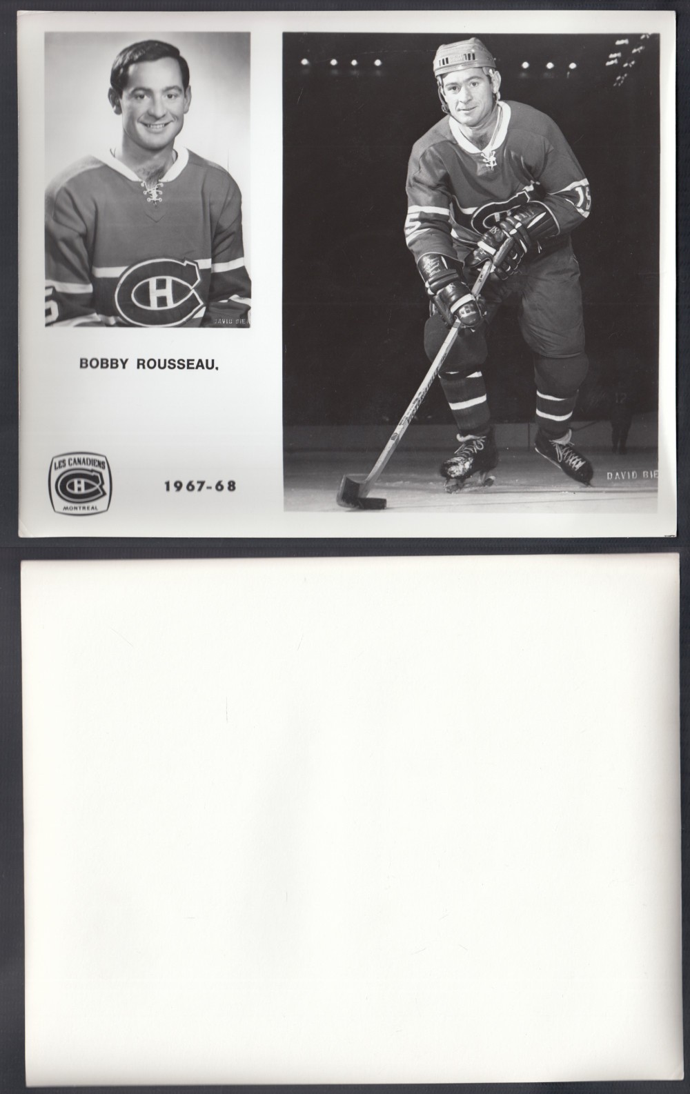 1967-68 MONTREAL CANADIENS MEDIA PHOTO B. ROUSSEAU photo