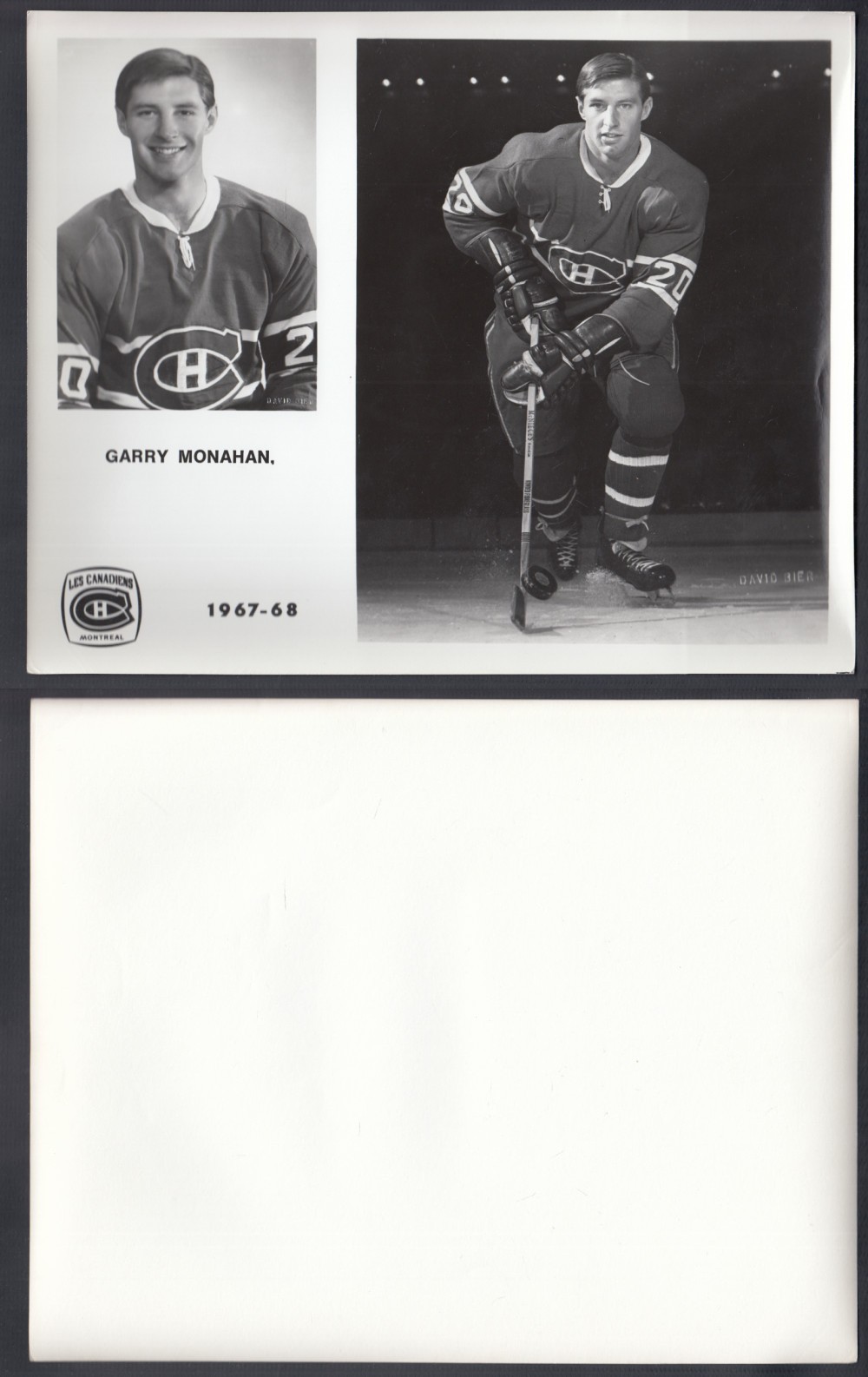 1967-68 MONTREAL CANADIENS MEDIA PHOTO G. MONAHAN photo