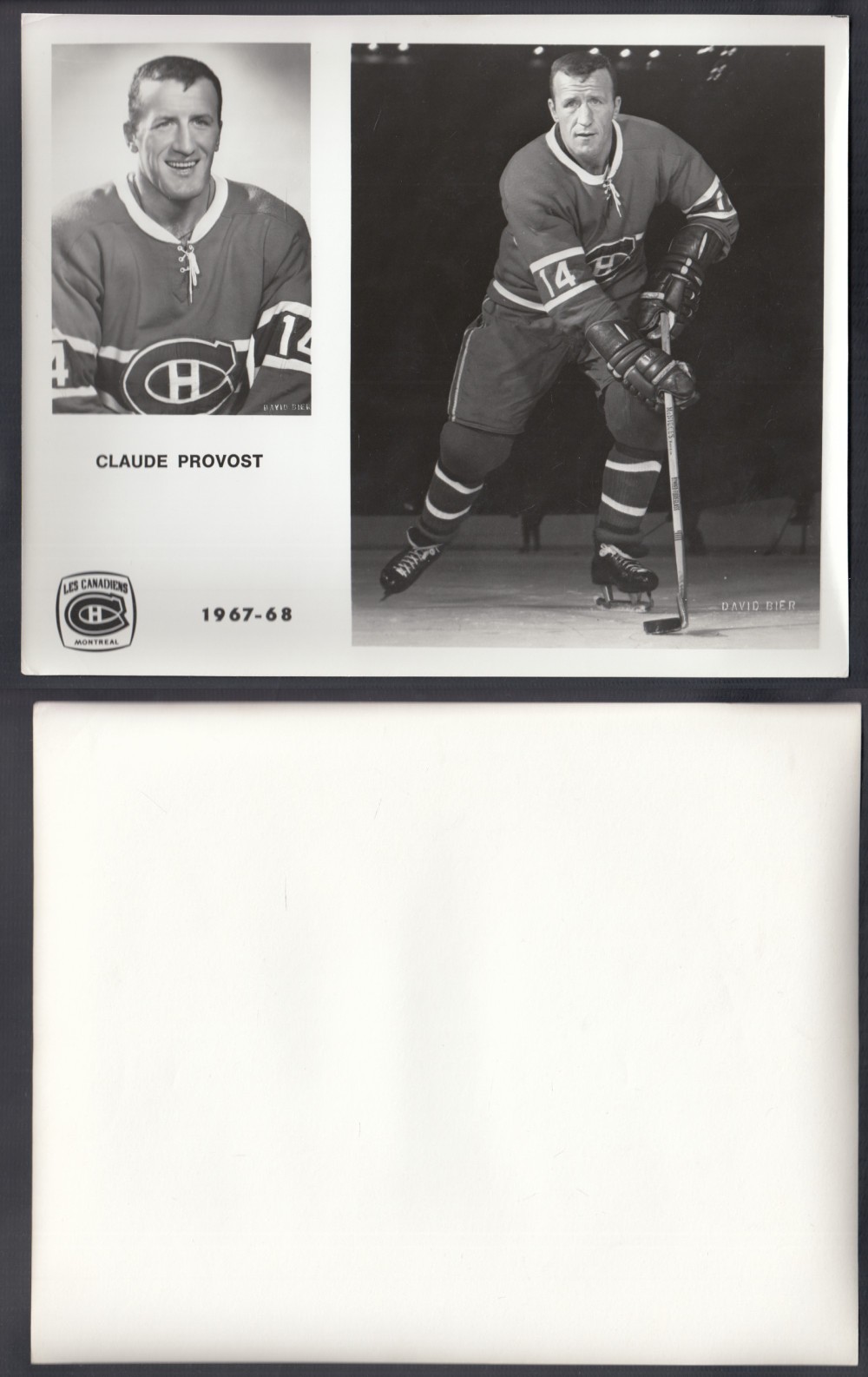 1967-68 MONTREAL CANADIENS MEDIA PHOTO C. PROVOST photo